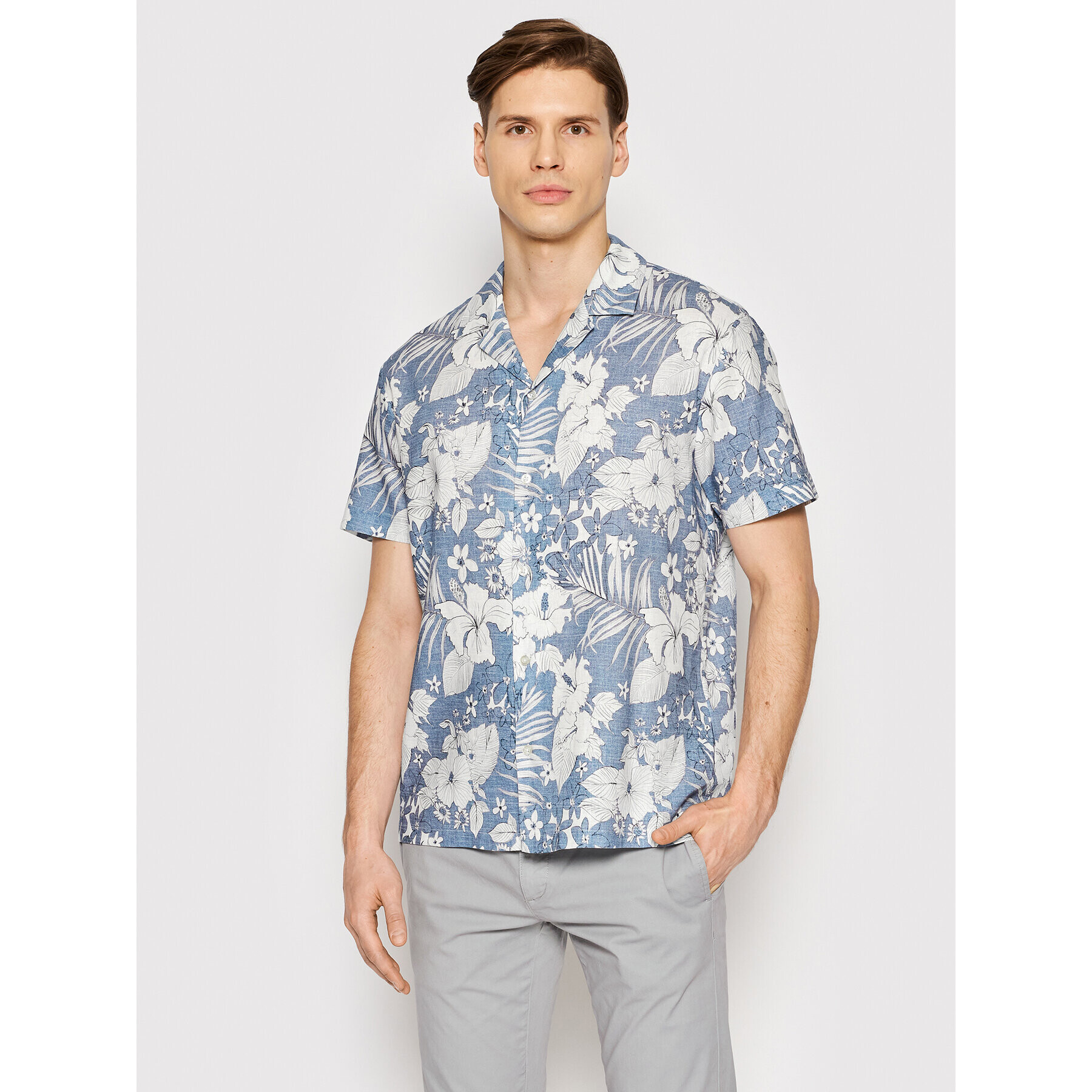 Baldessarini Риза B3 76001/000/3084 Син Regular Fit - Pepit.bg
