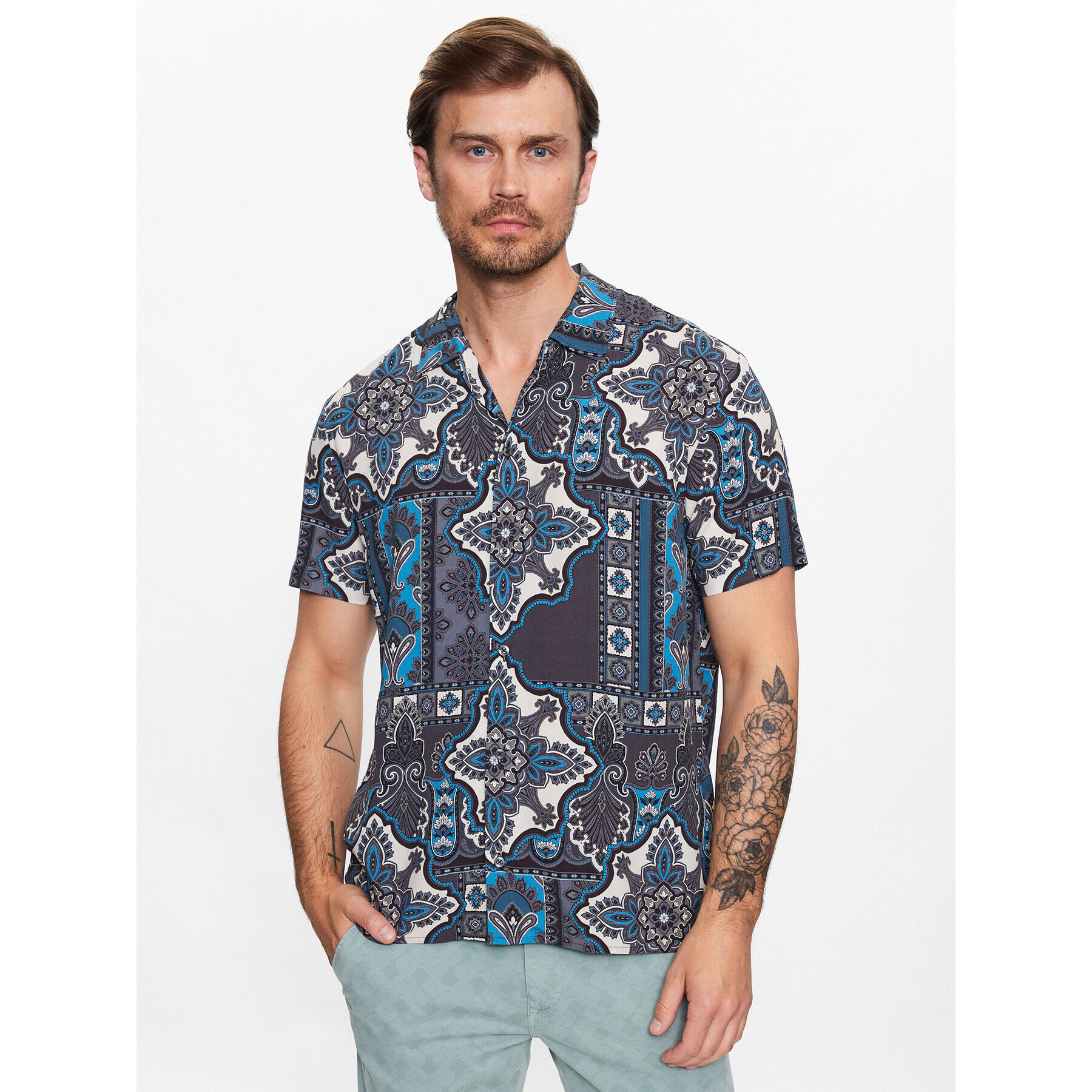 Baldessarini Риза B3 76004/000/3115 Сив Regular Fit - Pepit.bg