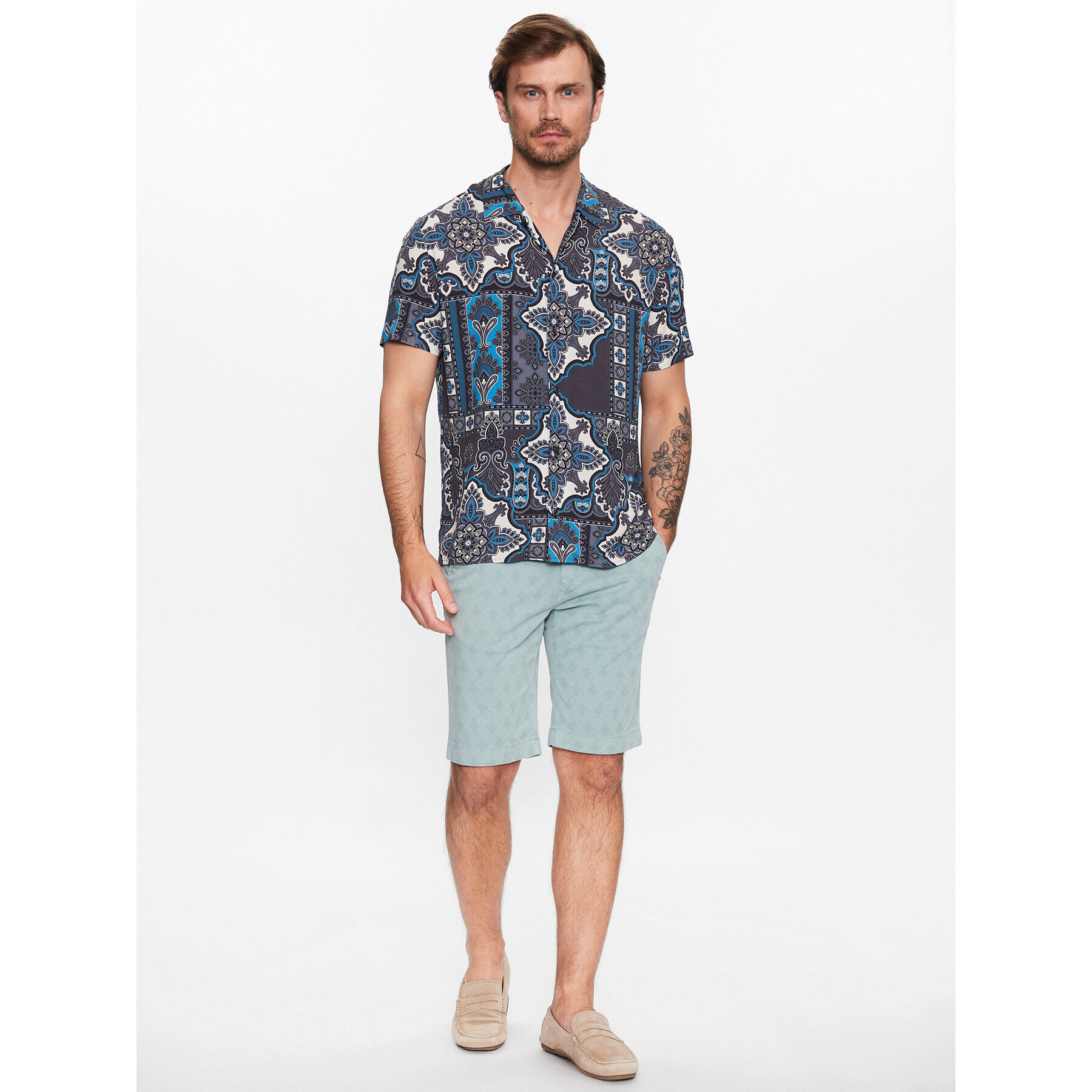 Baldessarini Риза B3 76004/000/3115 Сив Regular Fit - Pepit.bg