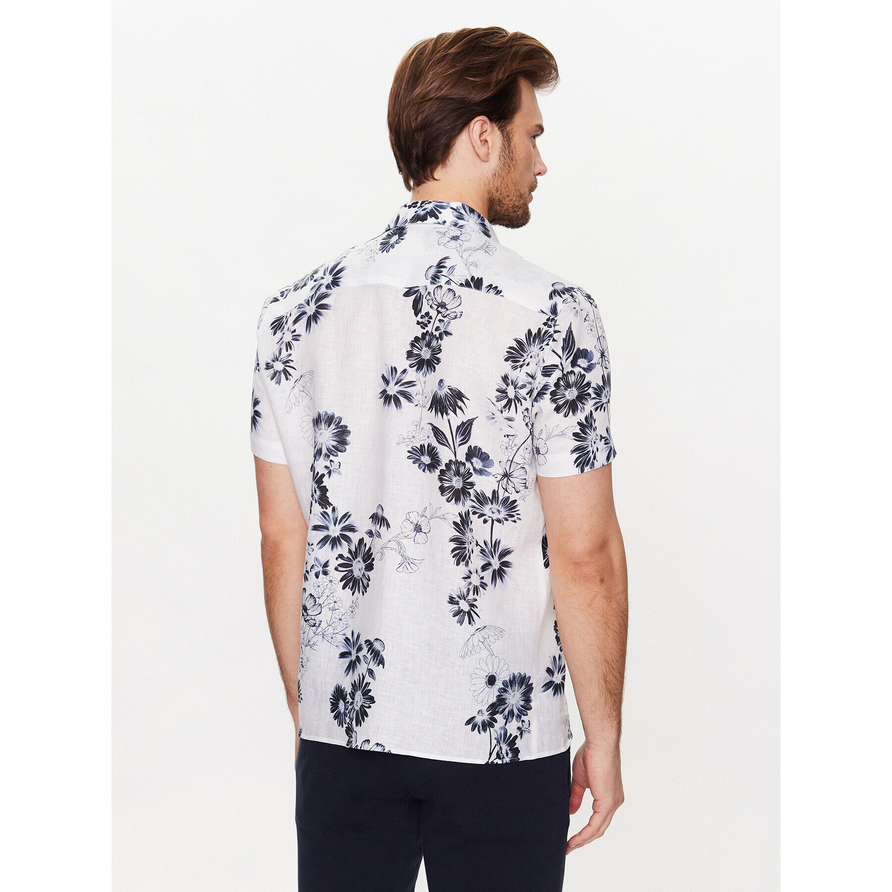 Baldessarini Риза B3 76006/00/3119 Бял Regular Fit - Pepit.bg