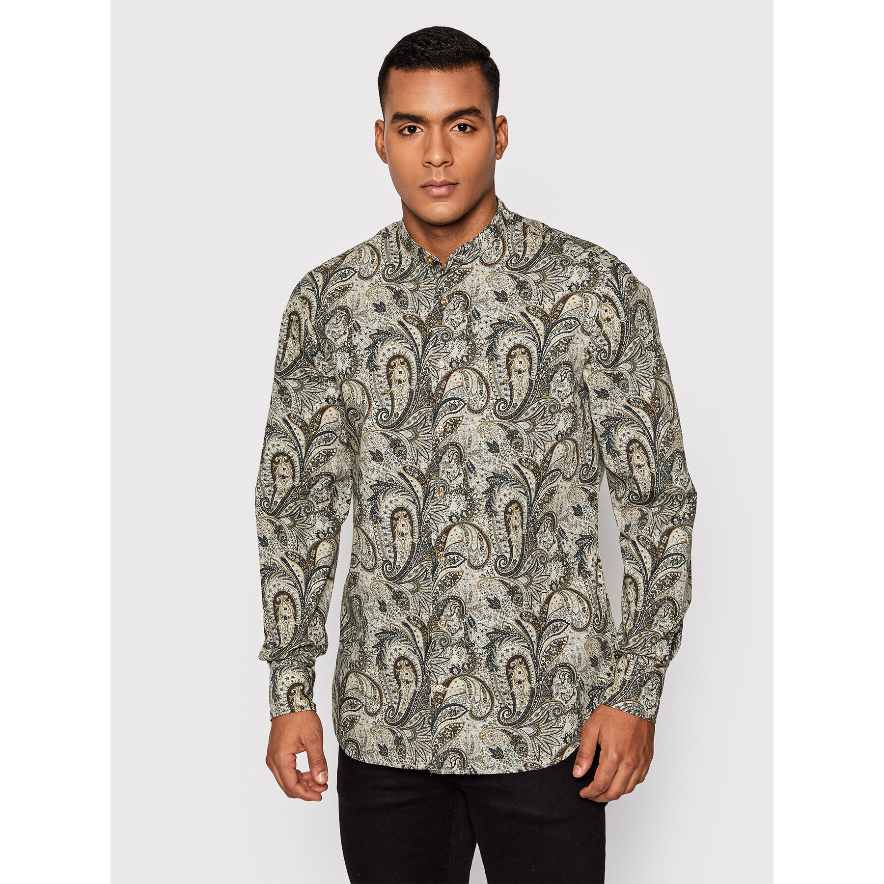 Baldessarini Риза Granpa B3 10011/000/3041 Кафяв Regular Fit - Pepit.bg