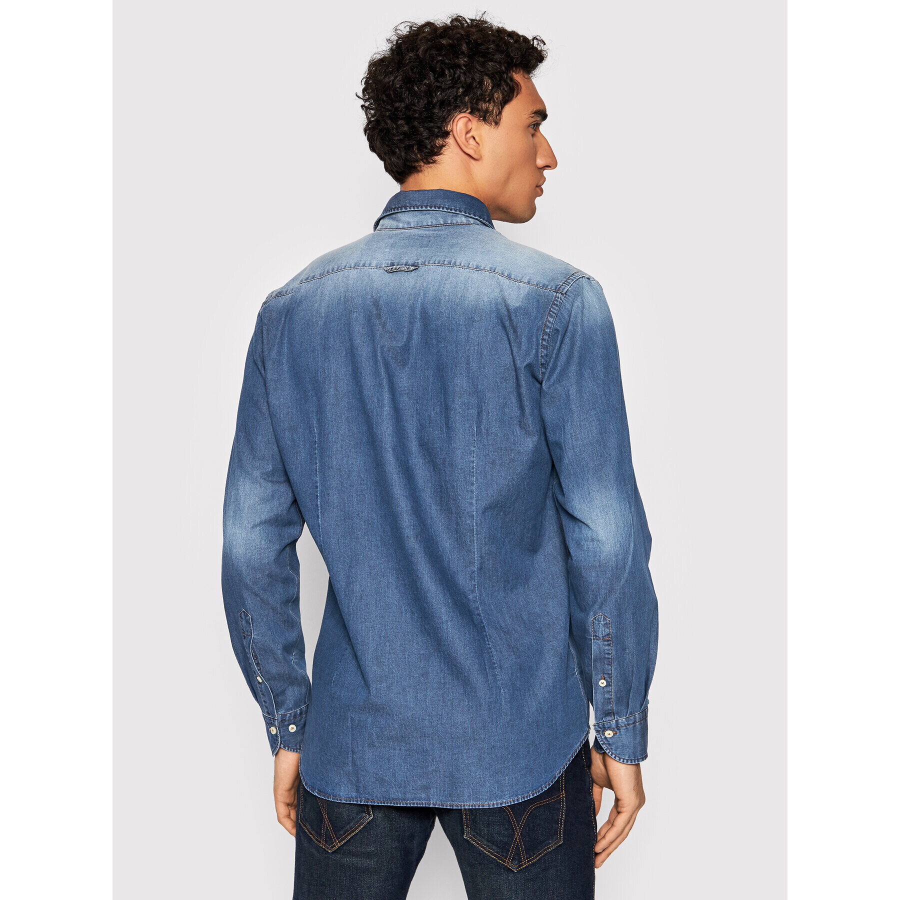 Baldessarini Риза Henry B3 10000/000/3038 Син Tailored Fit - Pepit.bg