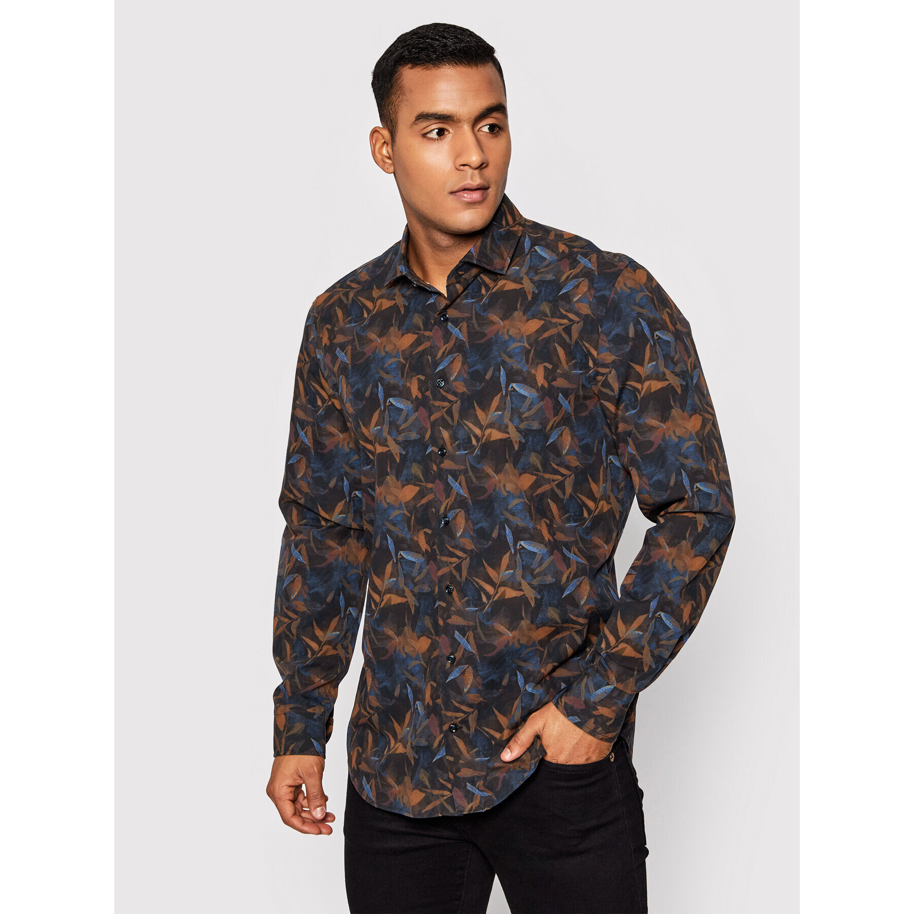 Baldessarini Риза Keith B3 10001/000/3043 Цветен Regular Fit - Pepit.bg