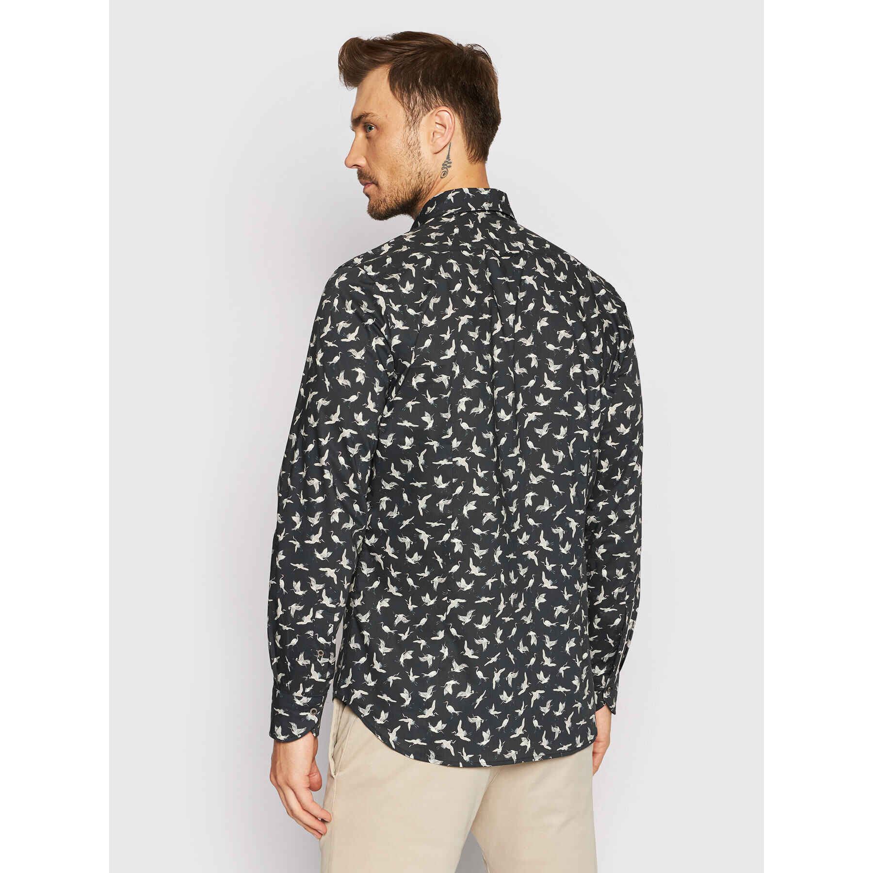 Baldessarini Риза Keith B3 10008/000/3043 Черен Tailored Fit - Pepit.bg