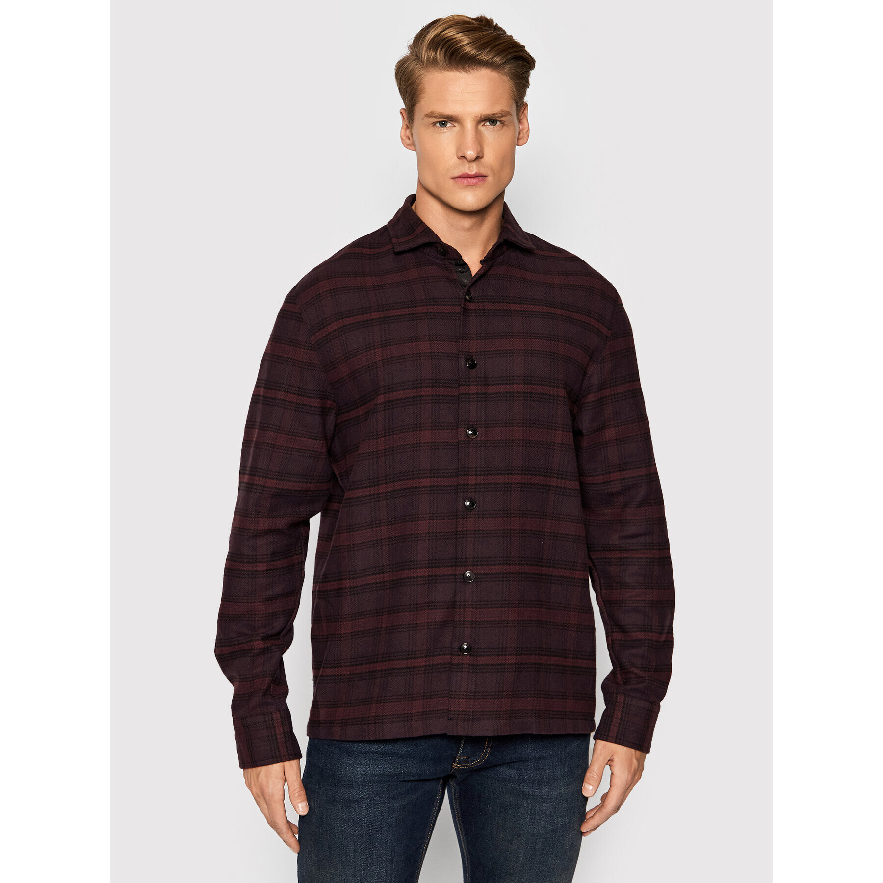 Baldessarini Риза Kirk B3 96008/000/3052 Виолетов Regular Fit - Pepit.bg