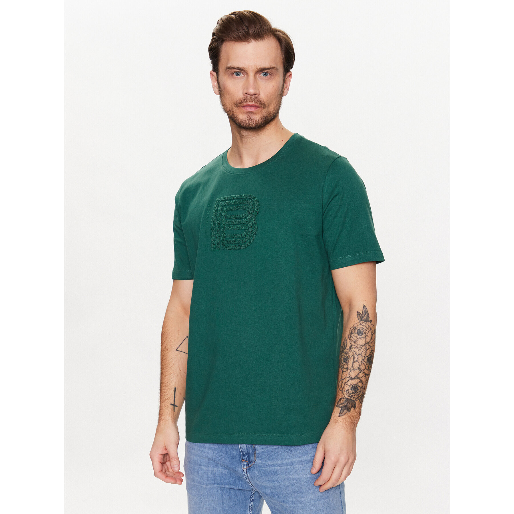 Baldessarini Тишърт B4 20055/000/5081 Зелен Regular Fit - Pepit.bg