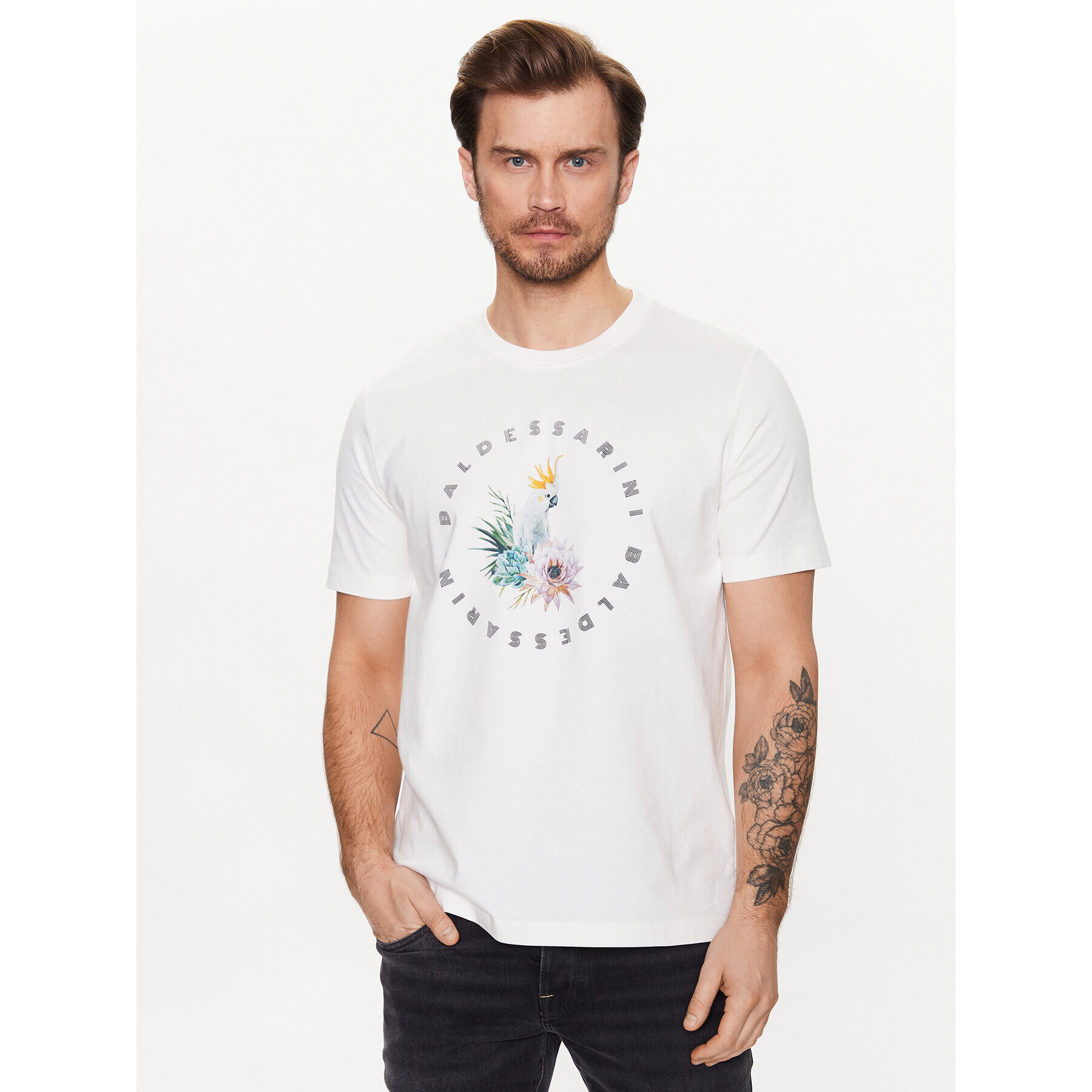 Baldessarini Тишърт B4 20059/000/5081 Бял Regular Fit - Pepit.bg