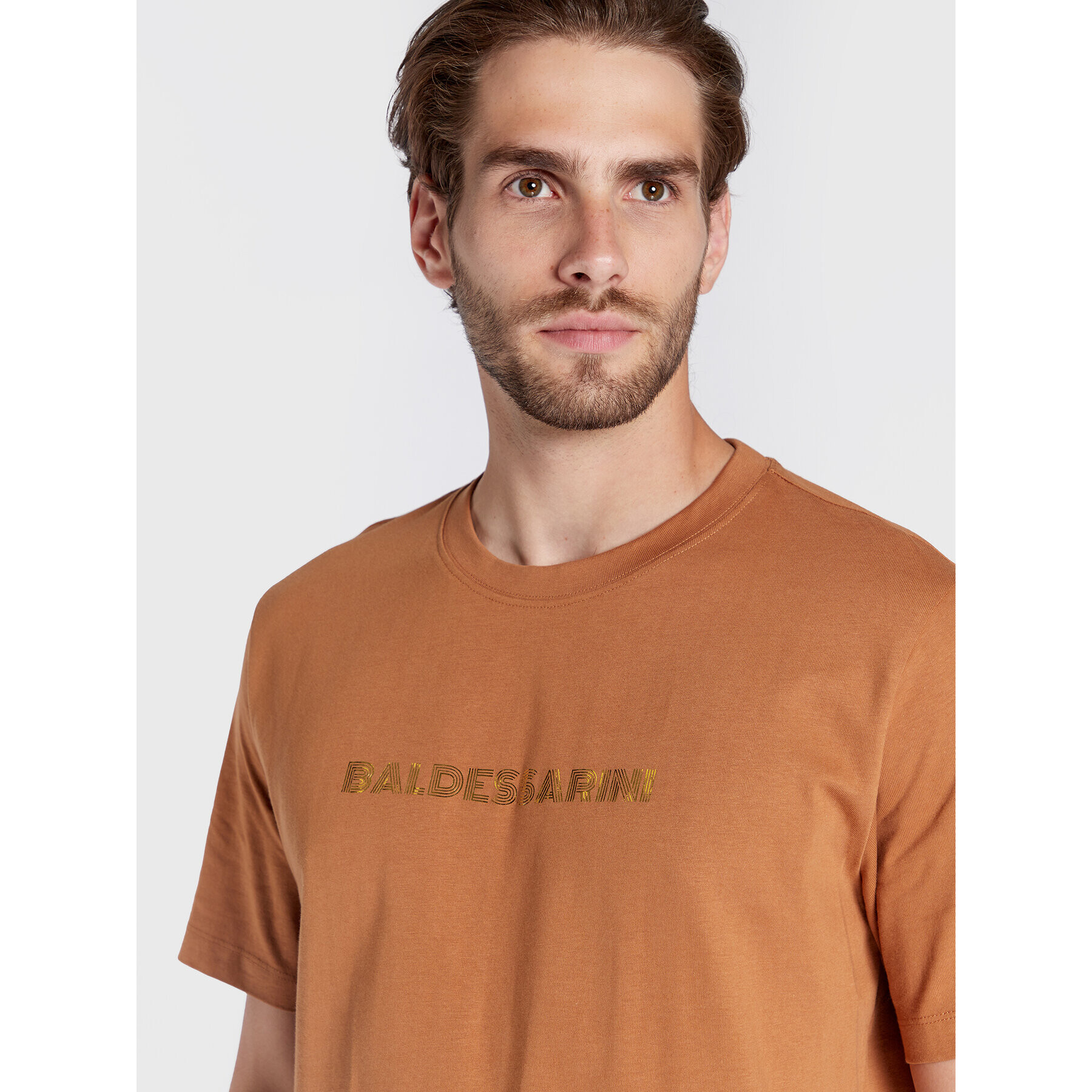 Baldessarini Тишърт Thore B4 20046/000/5081 Кафяв Regular Fit - Pepit.bg