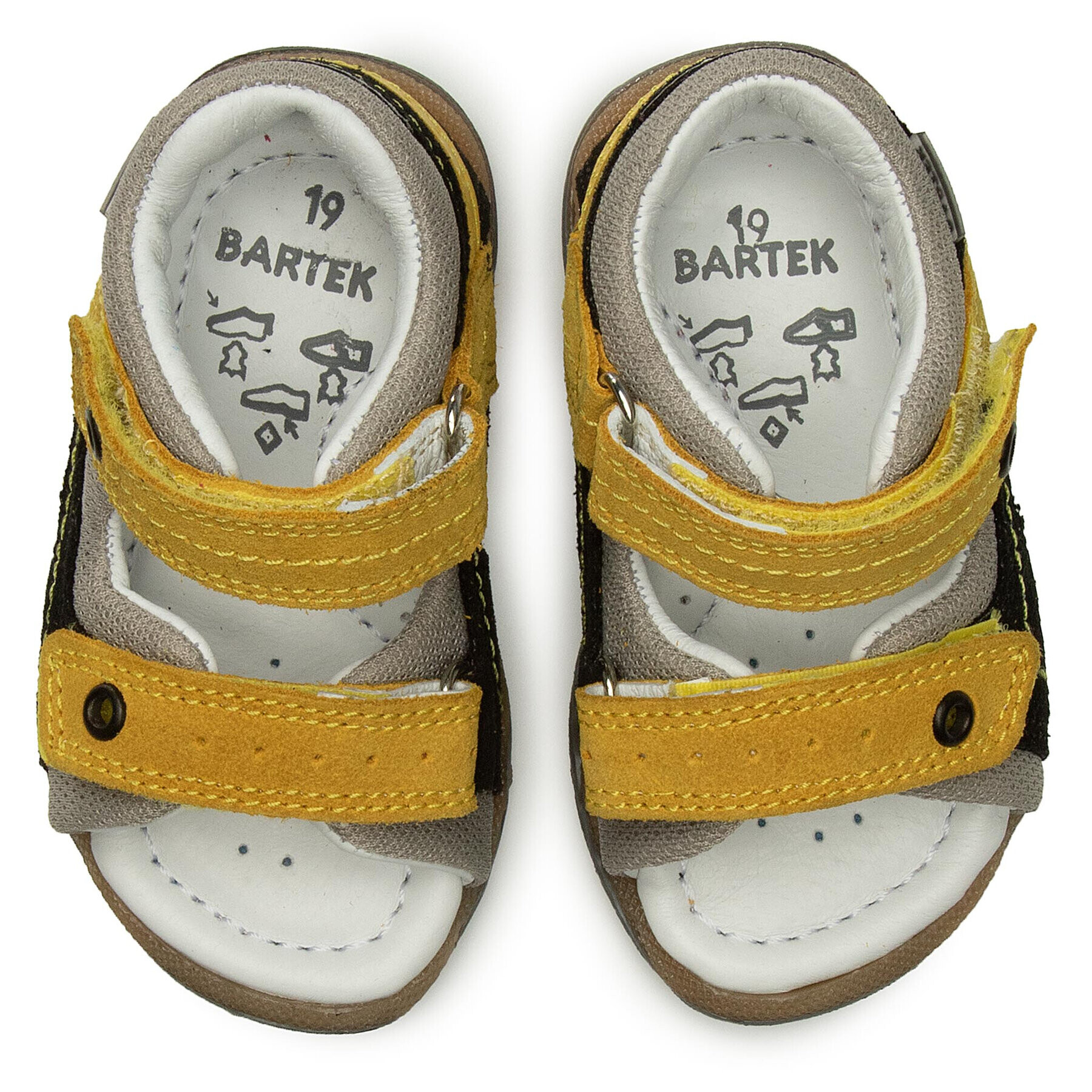 Bartek Сандали 11848-7/W35 Жълт - Pepit.bg