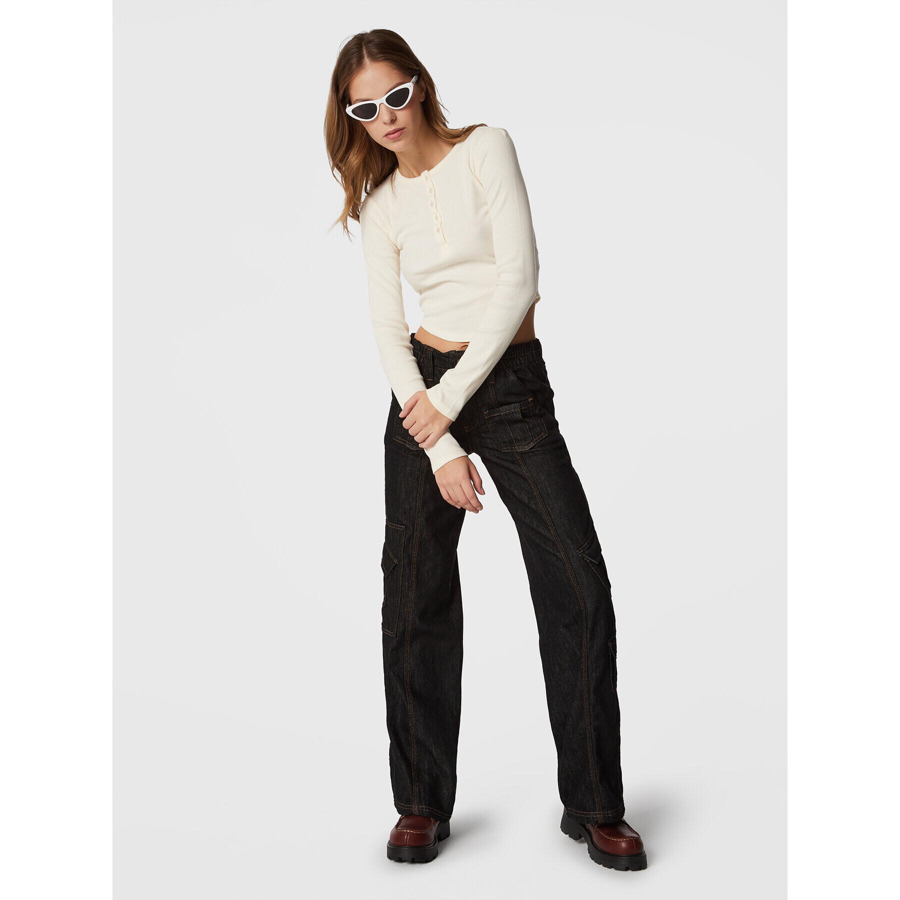 BDG Urban Outfitters Блуза 75260075 Екрю Regular Fit - Pepit.bg