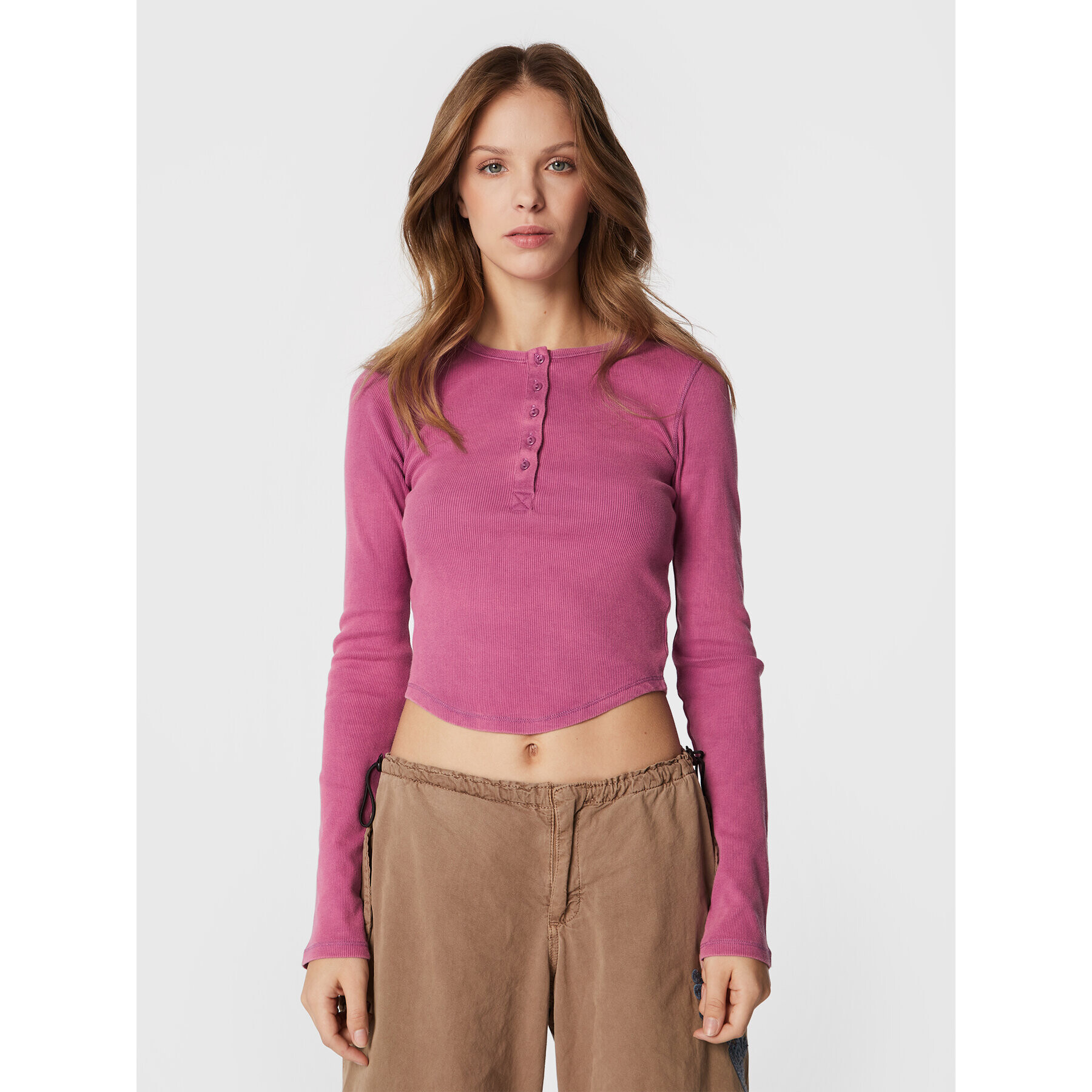BDG Urban Outfitters Блуза 75260075 Розов Regular Fit - Pepit.bg