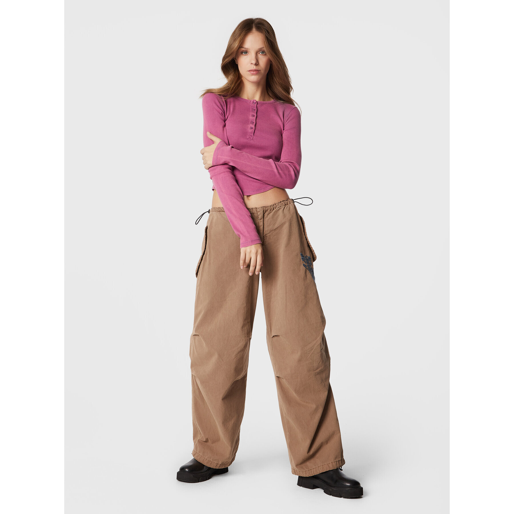 BDG Urban Outfitters Блуза 75260075 Розов Regular Fit - Pepit.bg