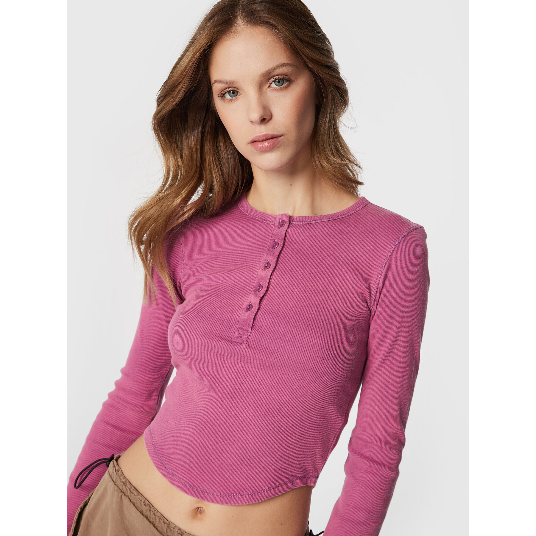 BDG Urban Outfitters Блуза 75260075 Розов Regular Fit - Pepit.bg
