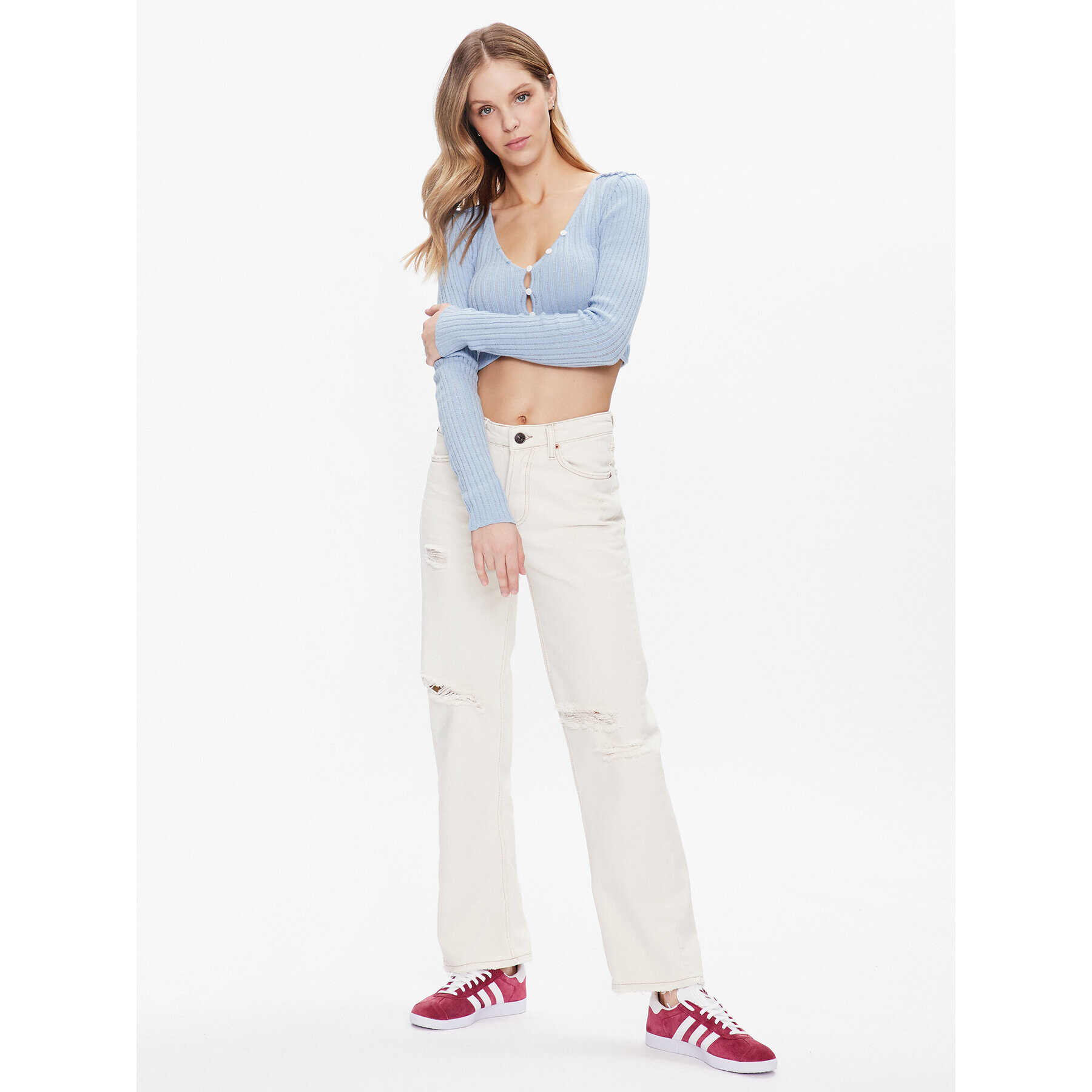 BDG Urban Outfitters Дънки BDG AUTH STRAIGHT ECRU 76472356 Екрю Regular Fit - Pepit.bg