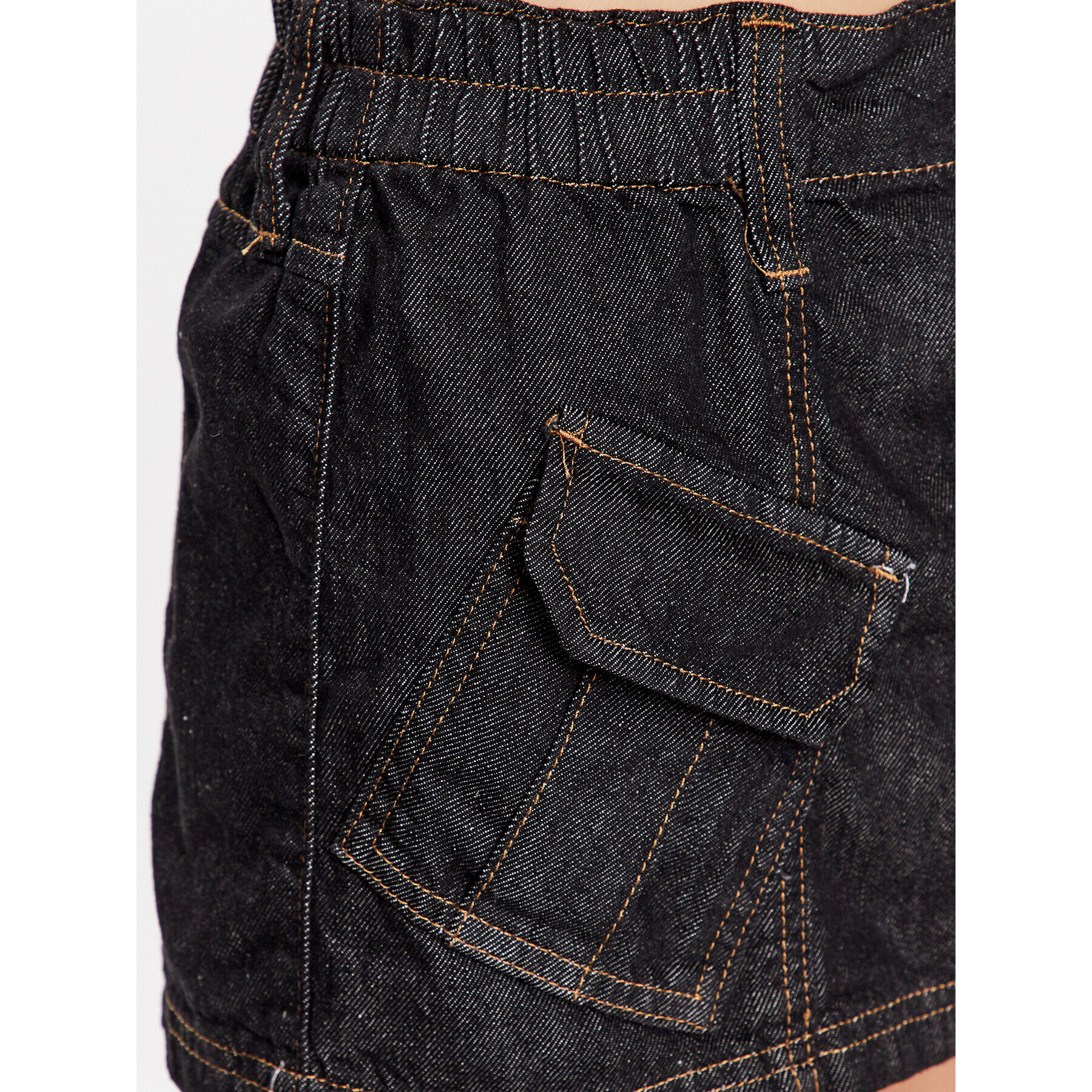 BDG Urban Outfitters Мини пола BDG Y2K DENIM SKIRT RAW 76471937 Тъмносин Feminine Fit - Pepit.bg