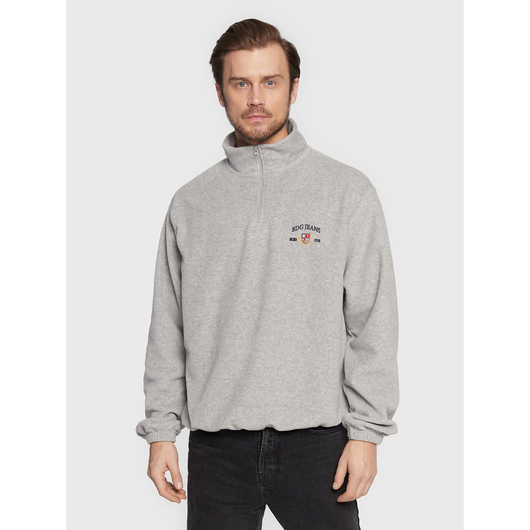 BDG Urban Outfitters Полар 75327031 Сив Relaxed Fit - Pepit.bg