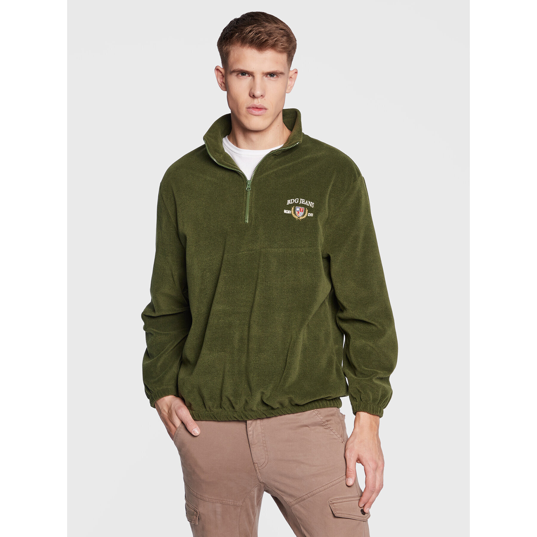 BDG Urban Outfitters Полар 76281021 Зелен Regular Fit - Pepit.bg