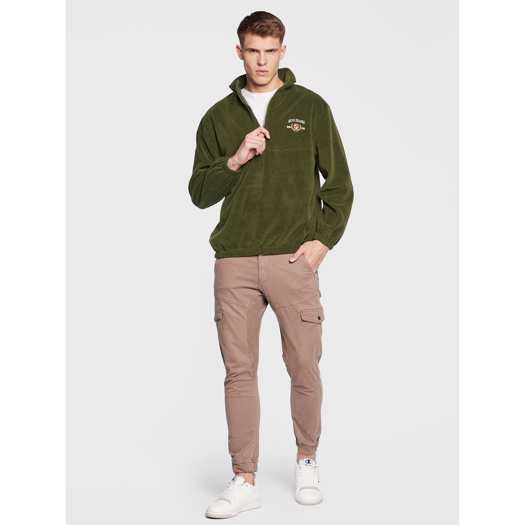 BDG Urban Outfitters Полар 76281021 Зелен Regular Fit - Pepit.bg