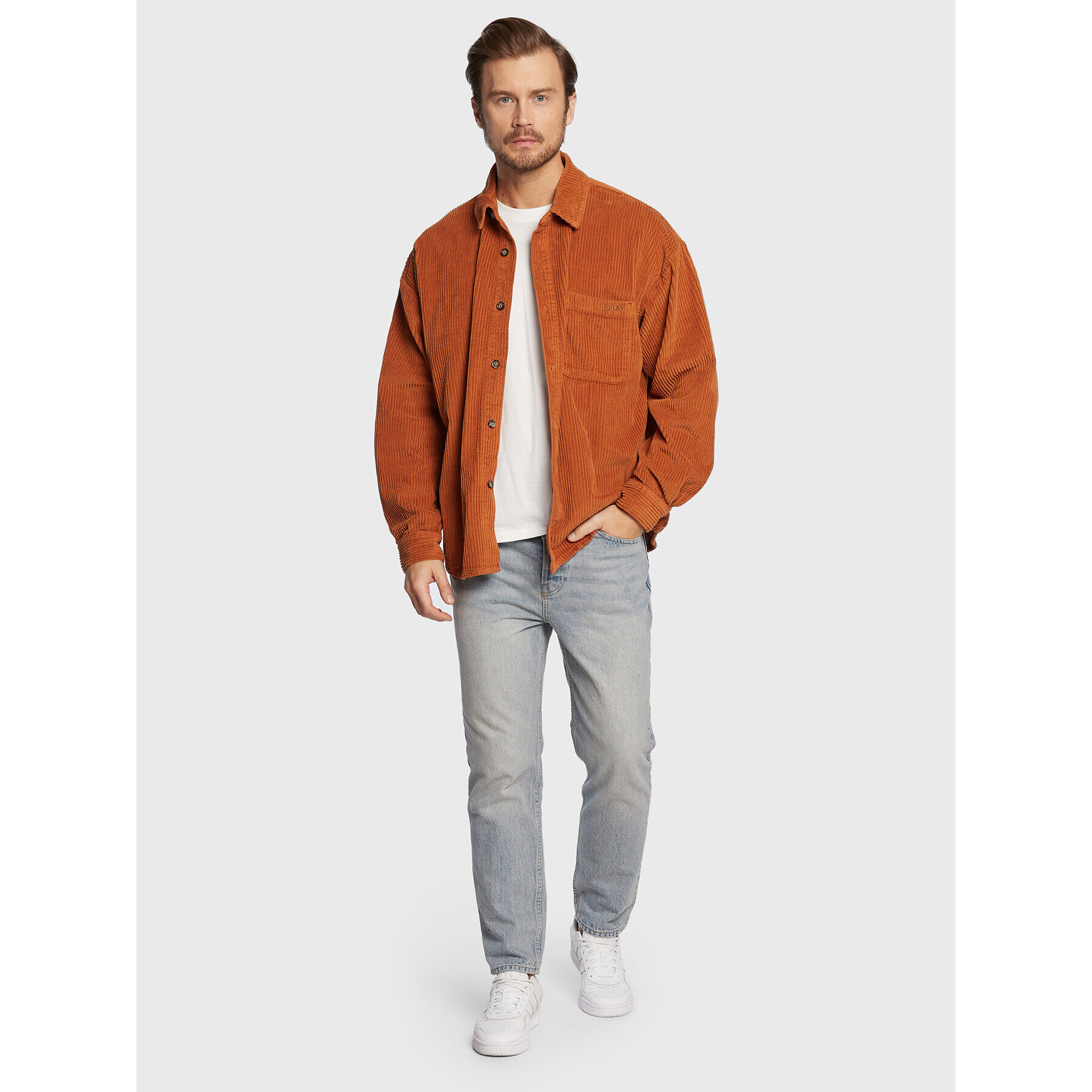 BDG Urban Outfitters Риза 75329755 Кафяв Regular Fit - Pepit.bg