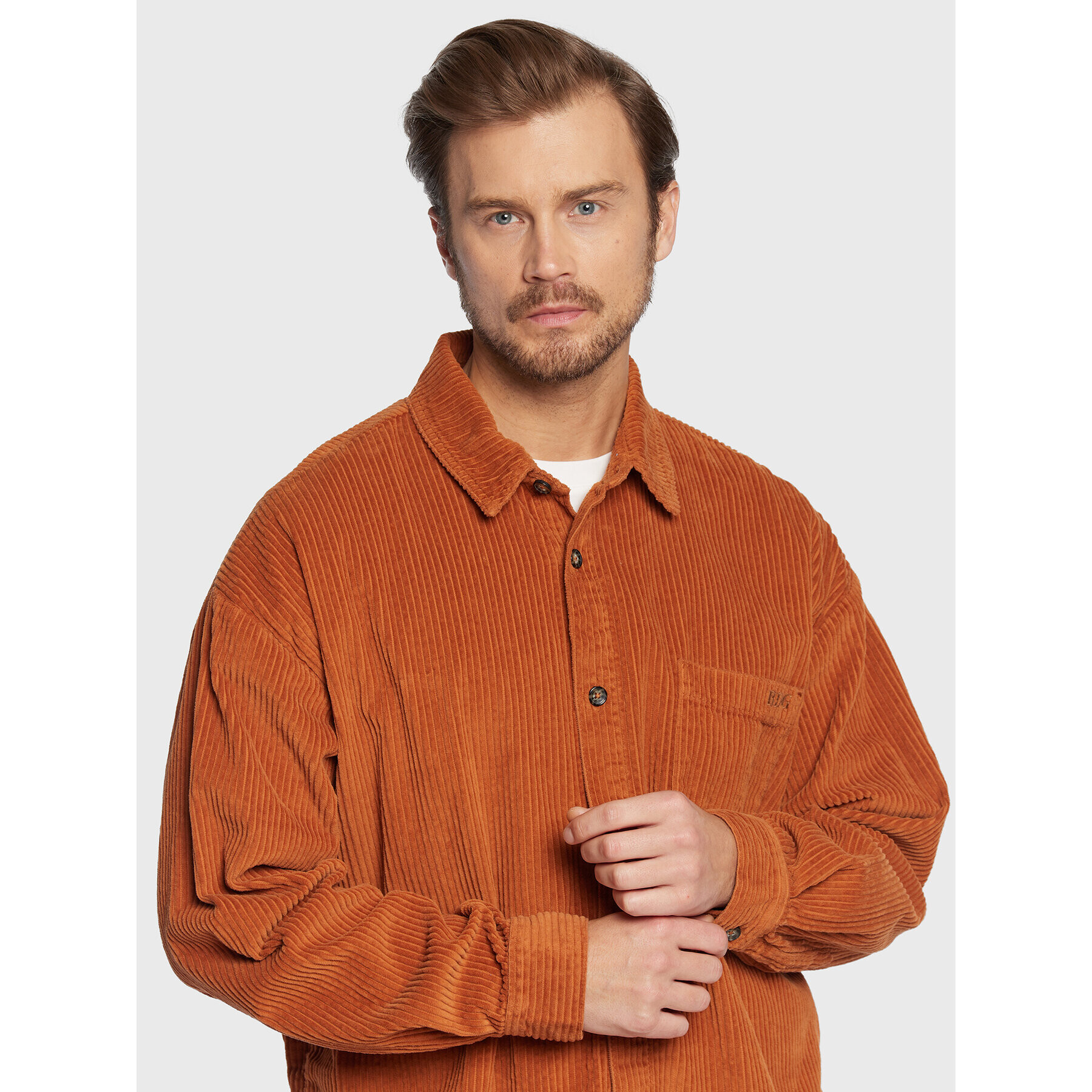 BDG Urban Outfitters Риза 75329755 Кафяв Regular Fit - Pepit.bg