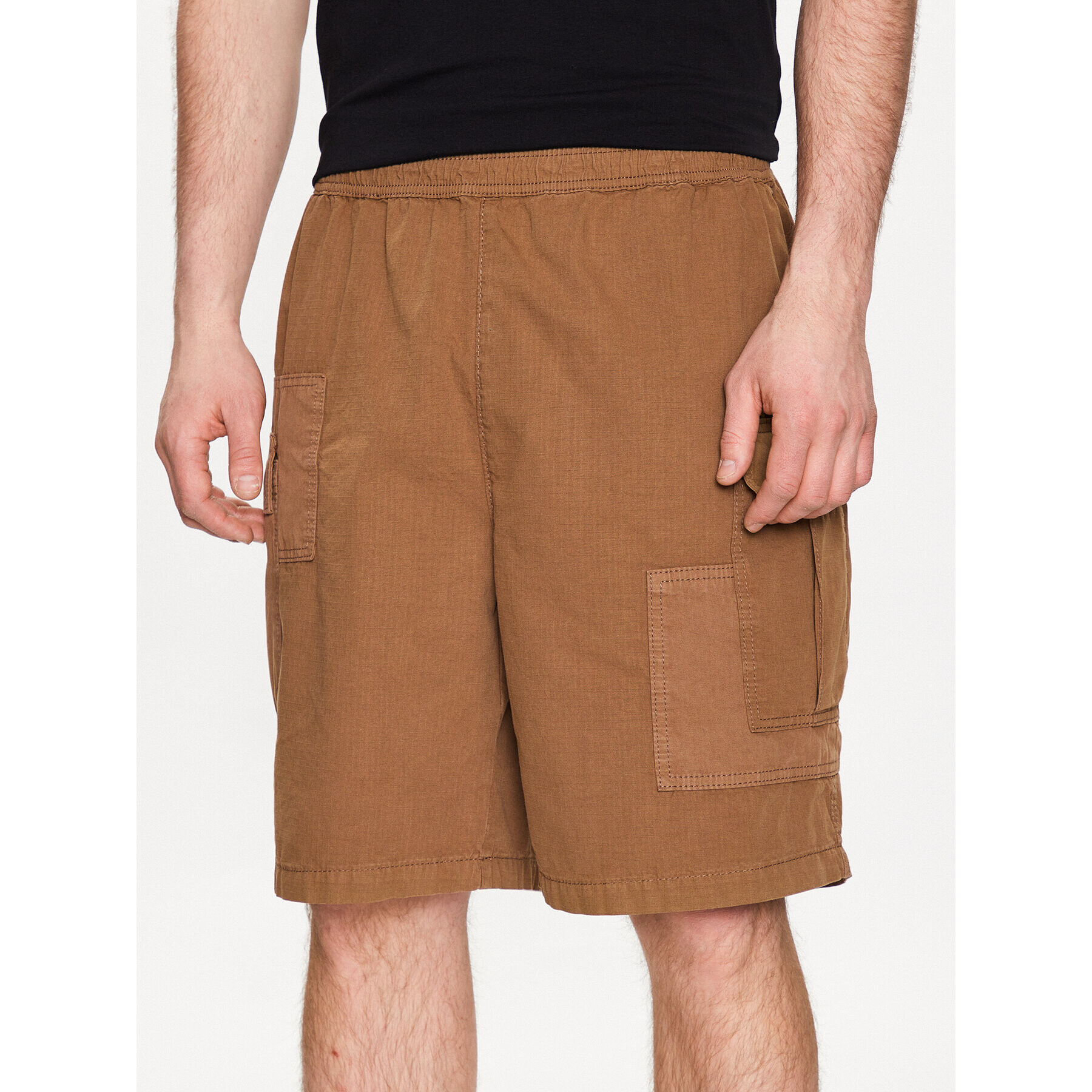 BDG Urban Outfitters Шорти от плат BDG RIPSTOP CARGO SHORT 76548387 Бежов Classic Fit - Pepit.bg