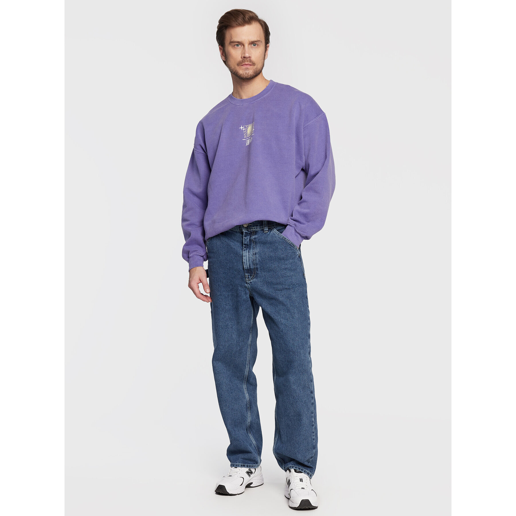 BDG Urban Outfitters Суитшърт 76135862 Виолетов Relaxed Fit - Pepit.bg