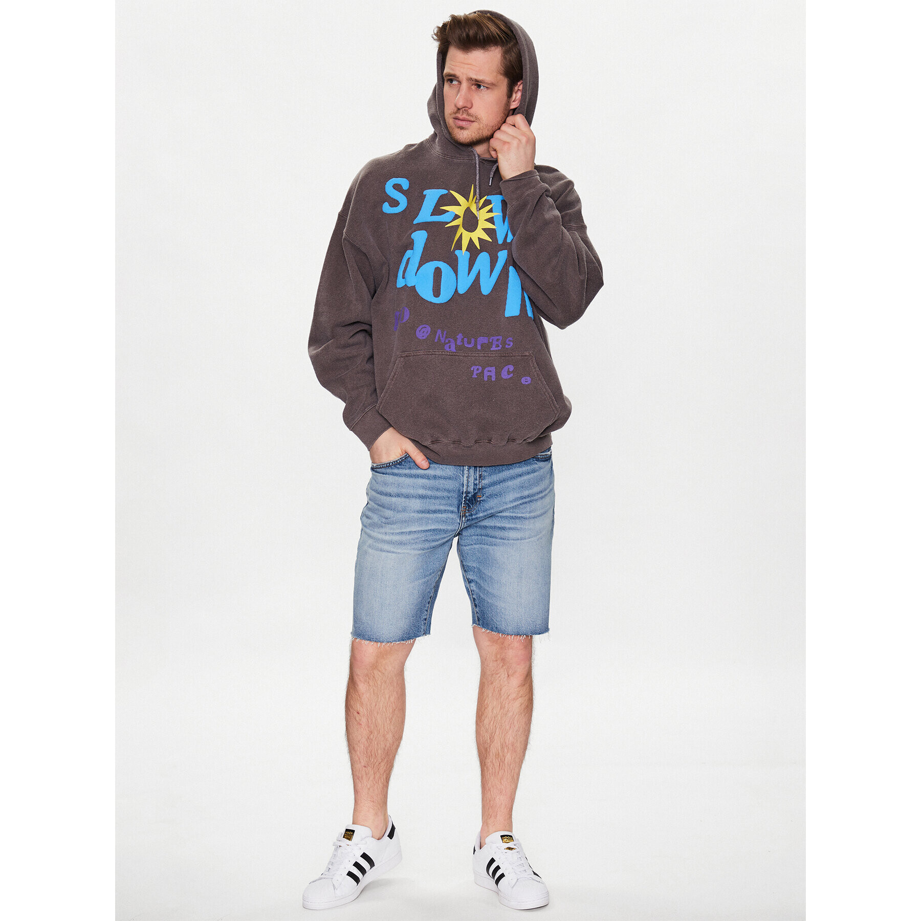 BDG Urban Outfitters Суитшърт 76390715 Кафяв Regular Fit - Pepit.bg