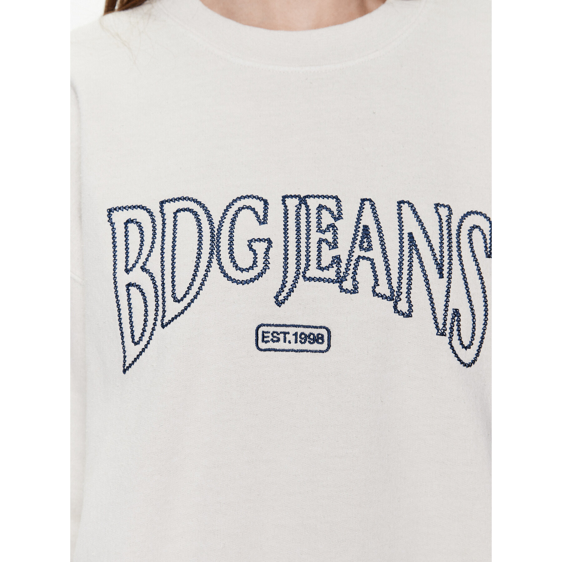 BDG Urban Outfitters Суитшърт BDG EMBROIDERED SWEAT 76470806 Бежов Oversize - Pepit.bg