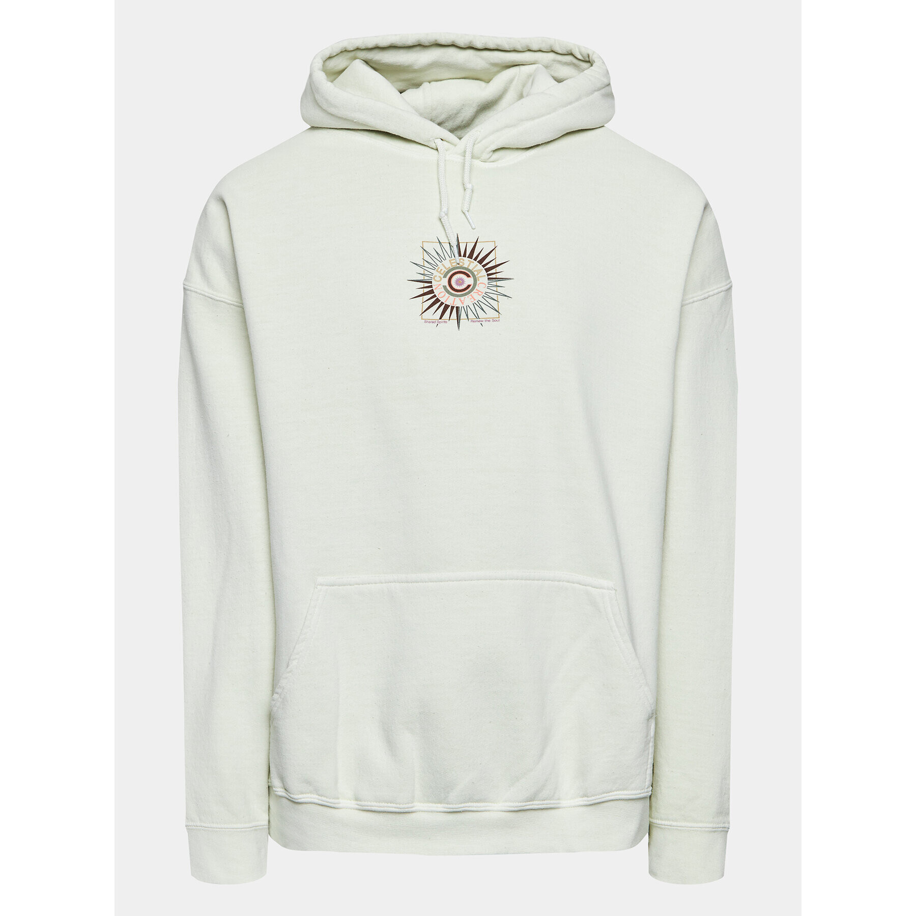 BDG Urban Outfitters Суитшърт Celestial Create Hood 77173664 Бежов Oversize - Pepit.bg