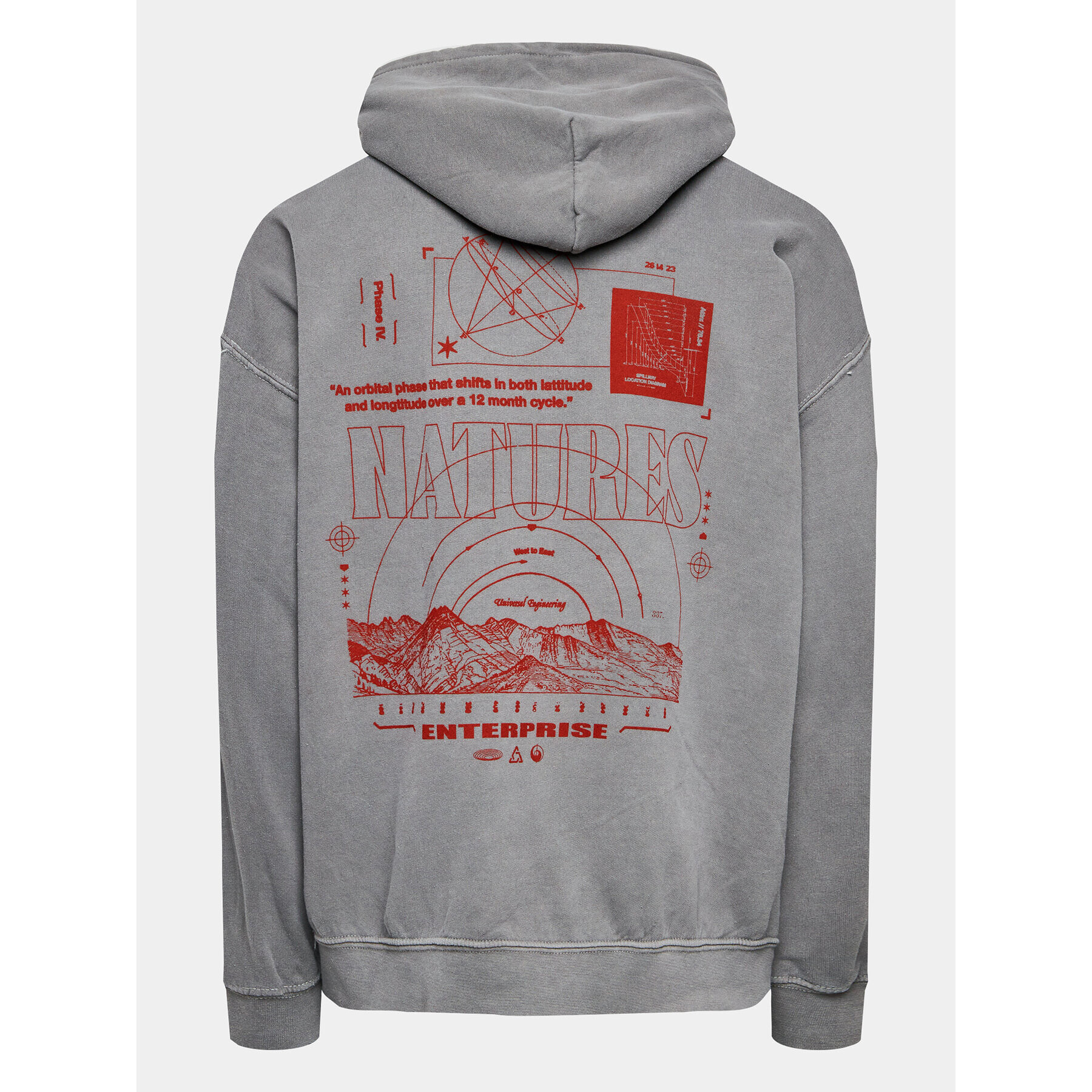 BDG Urban Outfitters Суитшърт Grey Natures Hood 77173722 Сив Baggy Fit - Pepit.bg