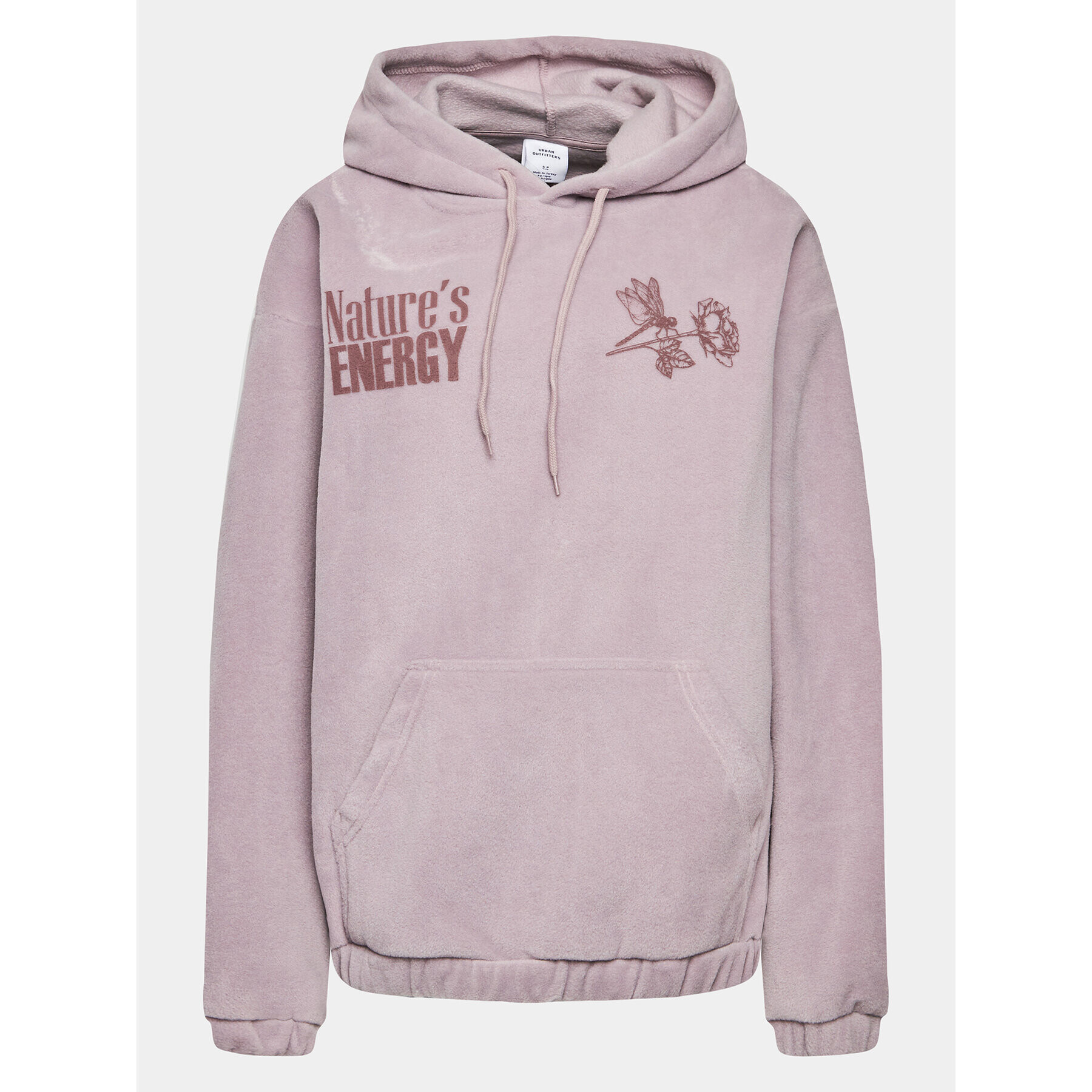 BDG Urban Outfitters Суитшърт Natures Energy Fleece 77172914 Виолетов Oversize - Pepit.bg