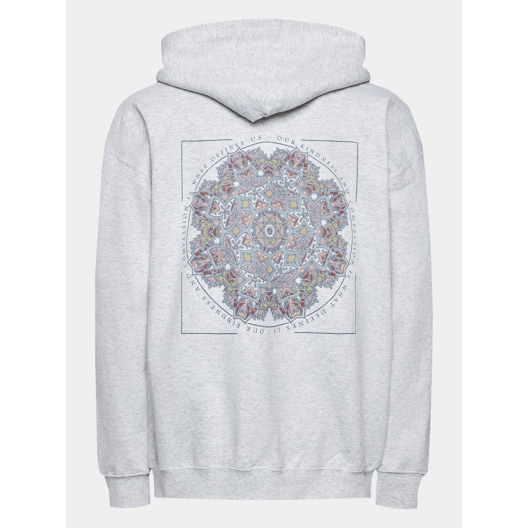 BDG Urban Outfitters Суитшърт Org Mandala Zip Thru 77173169 Сив Zipped Hoodie Fit - Pepit.bg