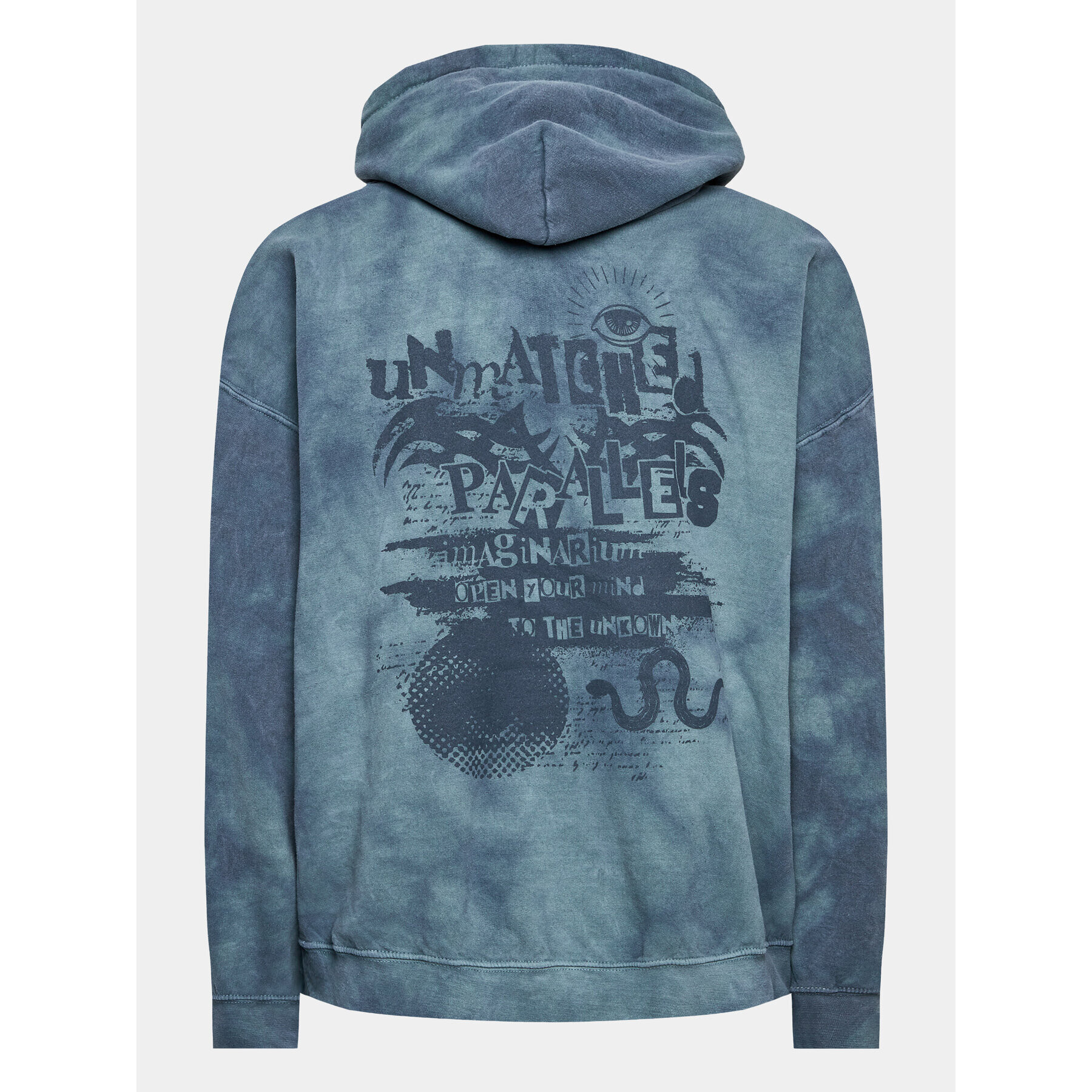 BDG Urban Outfitters Суитшърт Tiedye Unmatch Paral 77172690 Син Regular Fit - Pepit.bg