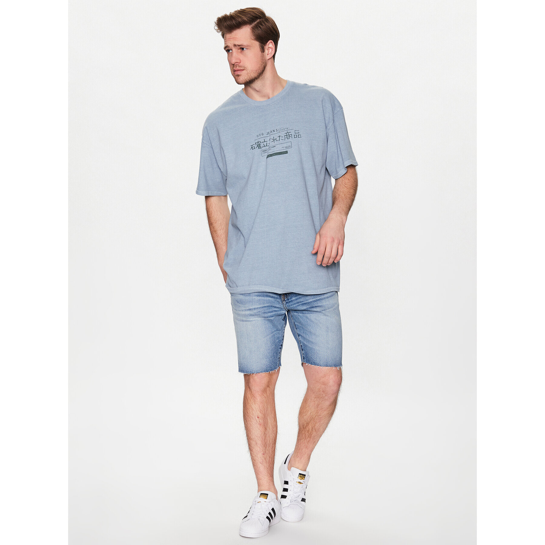 BDG Urban Outfitters Тишърт 76516350 Син Loose Fit - Pepit.bg