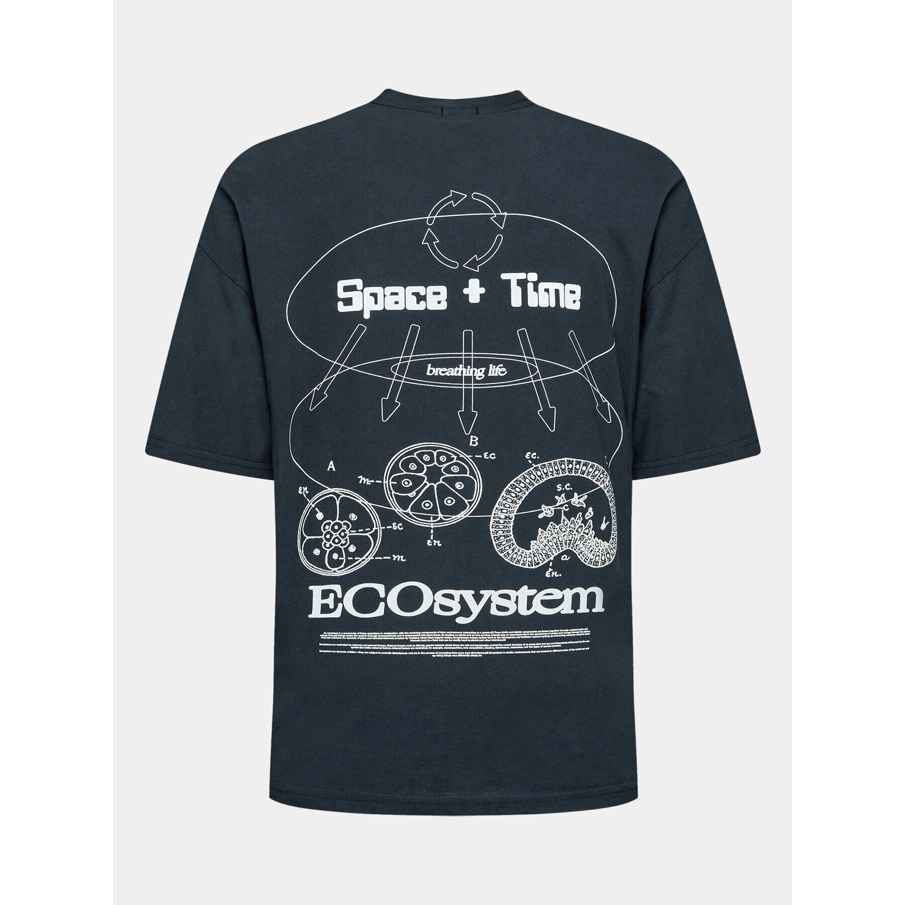 BDG Urban Outfitters Тишърт Eco System T 77171288 Черен Oversize - Pepit.bg