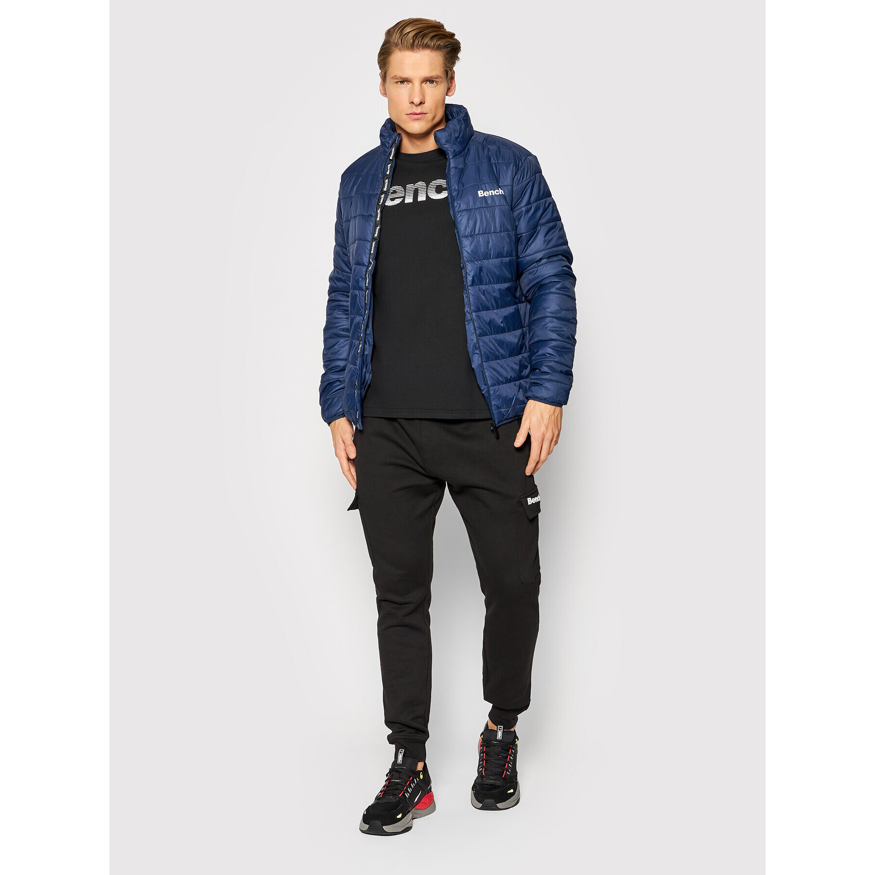 Bench Пухено яке Garther 116400 Тъмносин Regular Fit - Pepit.bg