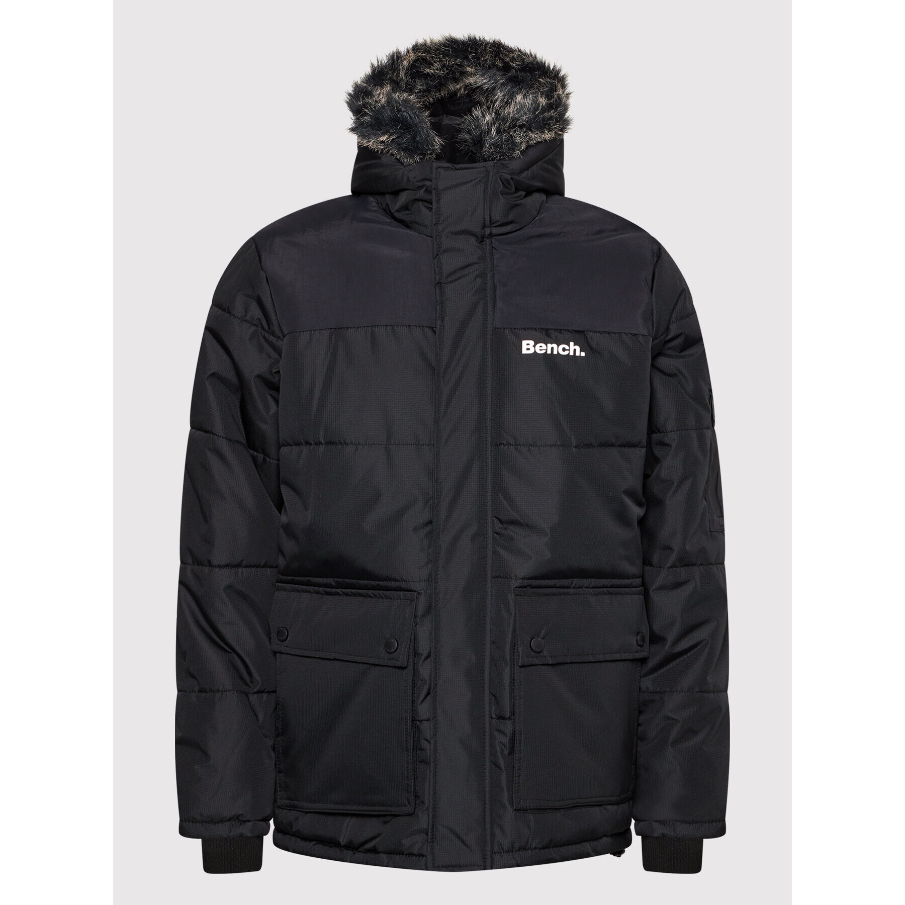 Bench Пухено яке Tillor 118884 Черен Regular Fit - Pepit.bg