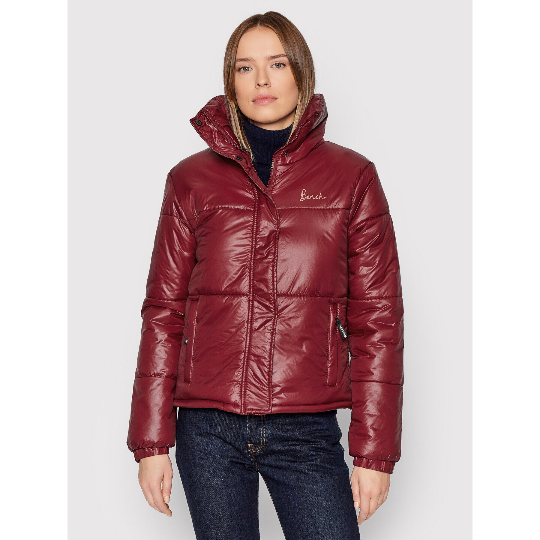 Bench Пухено яке Roana 118541 Бордо Regular Fit - Pepit.bg