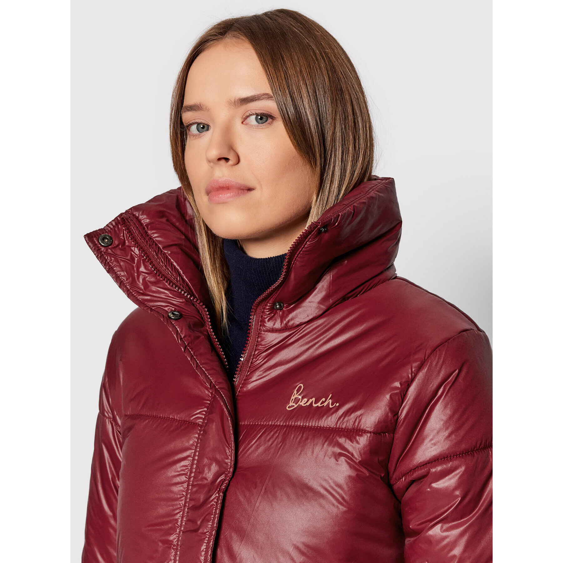 Bench Пухено яке Roana 118541 Бордо Regular Fit - Pepit.bg