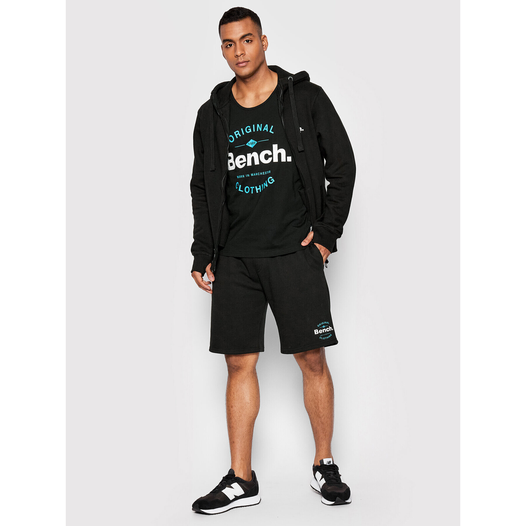 Bench Спортни шорти Lockter 120753 Черен Regular Fit - Pepit.bg