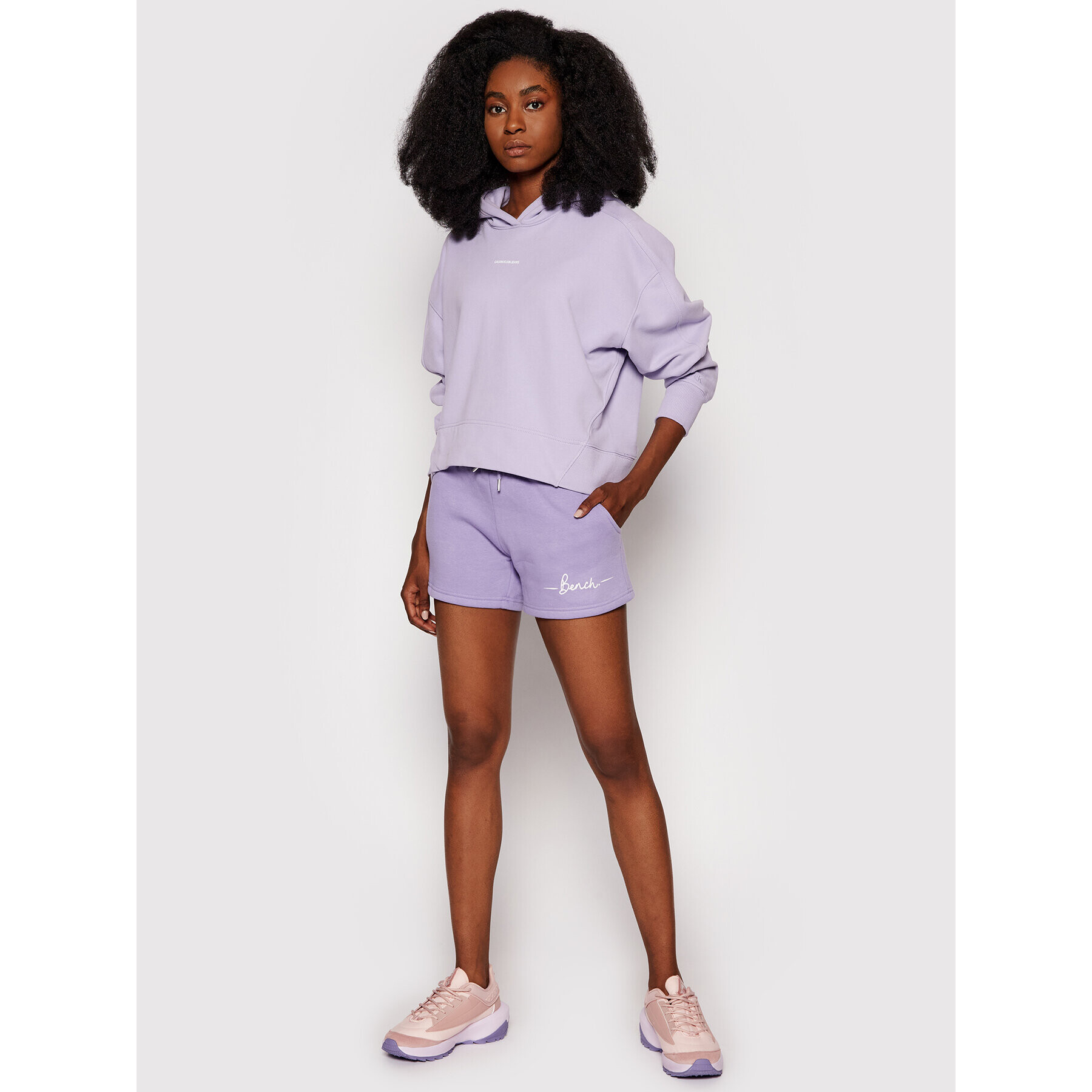 Bench Спортни шорти Nova 118358 Виолетов Regular Fit - Pepit.bg
