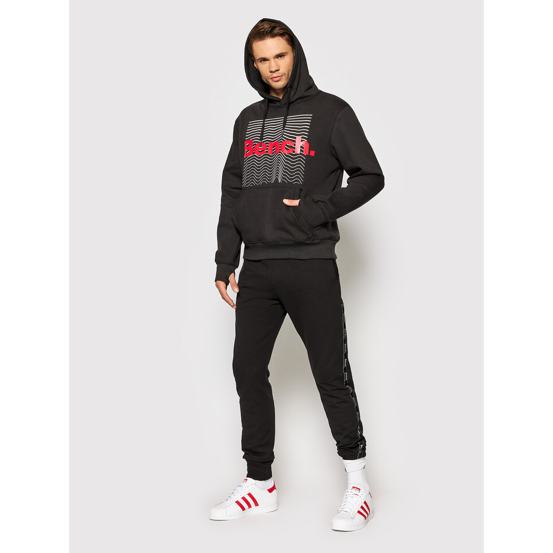 Bench Суитшърт Noise 118571 Черен Regular Fit - Pepit.bg