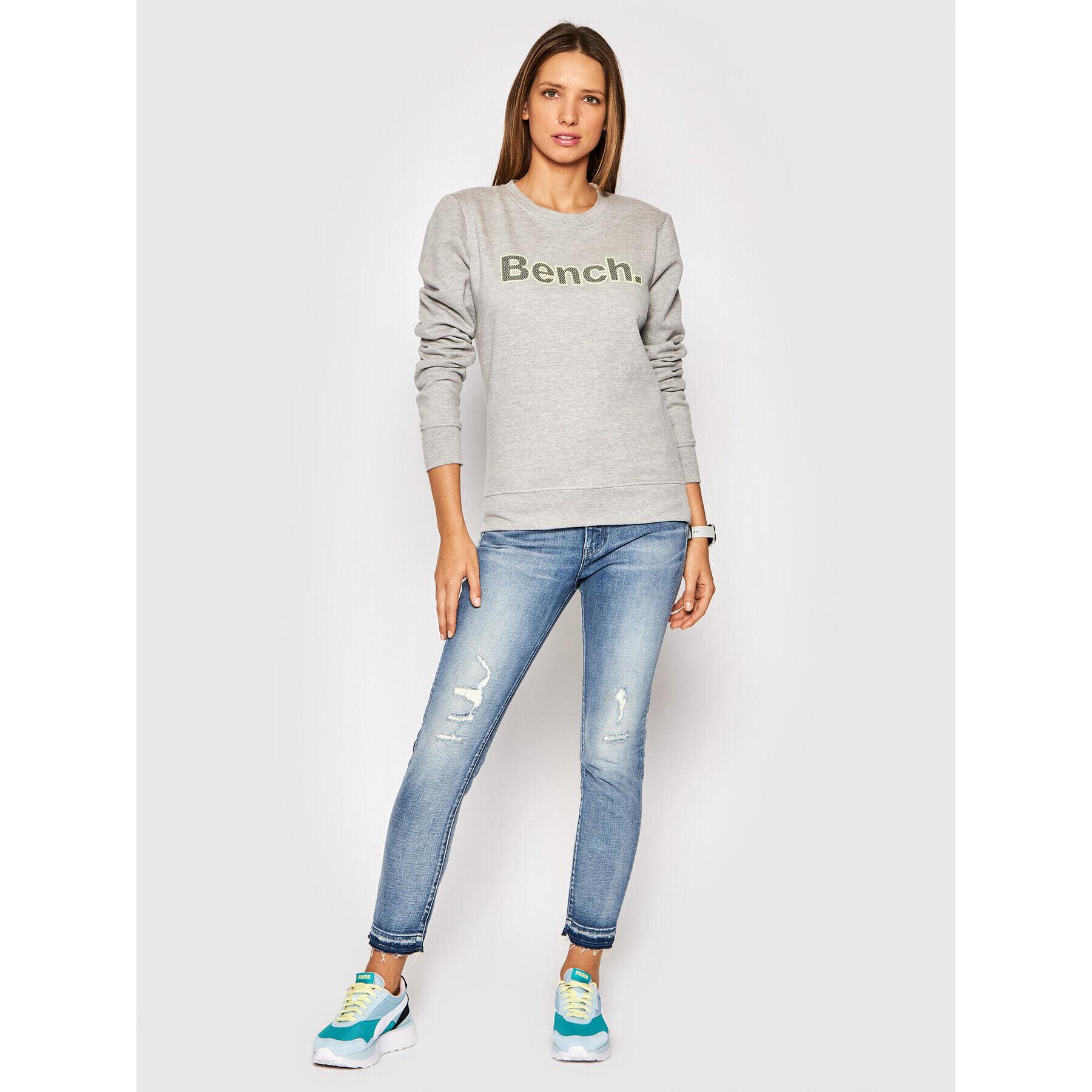 Bench Суитшърт Raina 117363 Сив Regular Fit - Pepit.bg