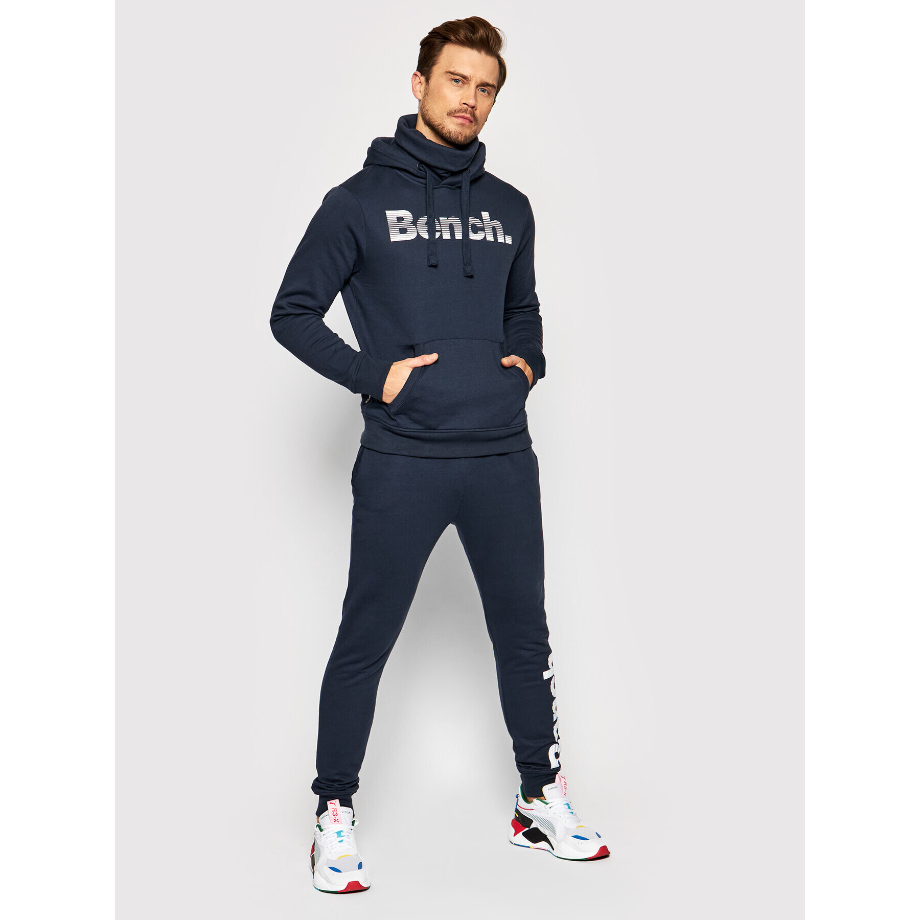 Bench Суитшърт Woosh 118619 Тъмносин Regular Fit - Pepit.bg