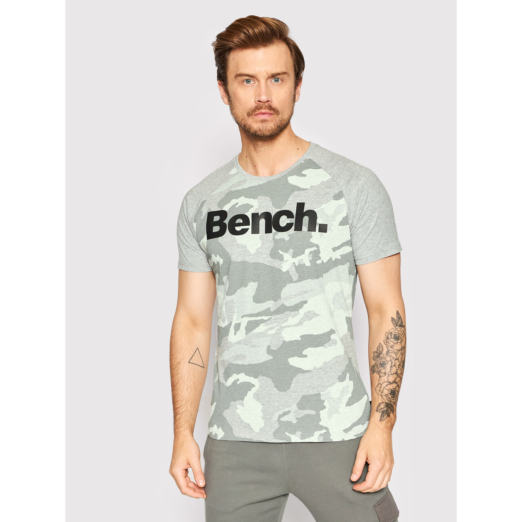 Bench Тишърт Besom 120764 Сив Regular Fit - Pepit.bg