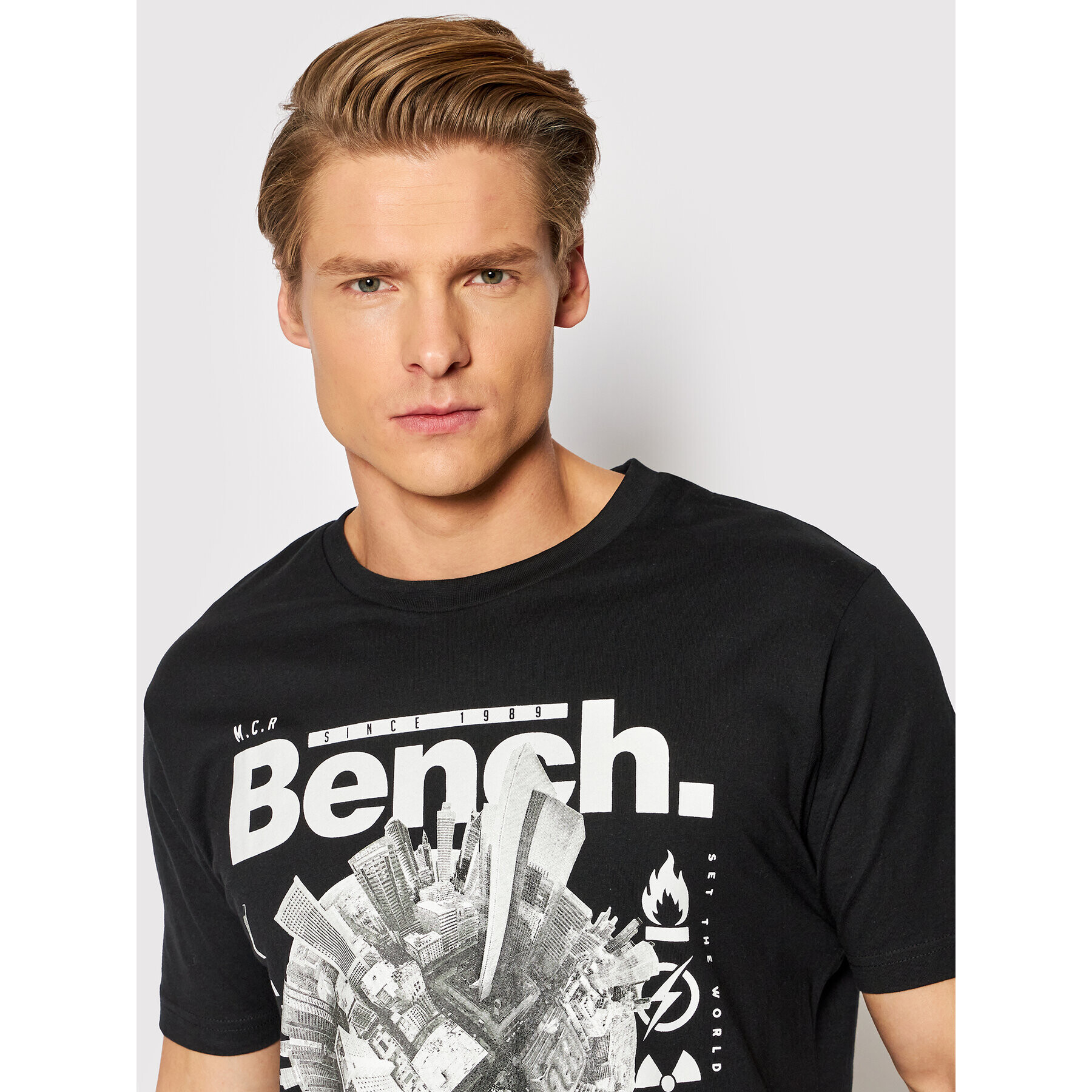 Bench Тишърт Fontaine 117992 Черен Regular Fit - Pepit.bg