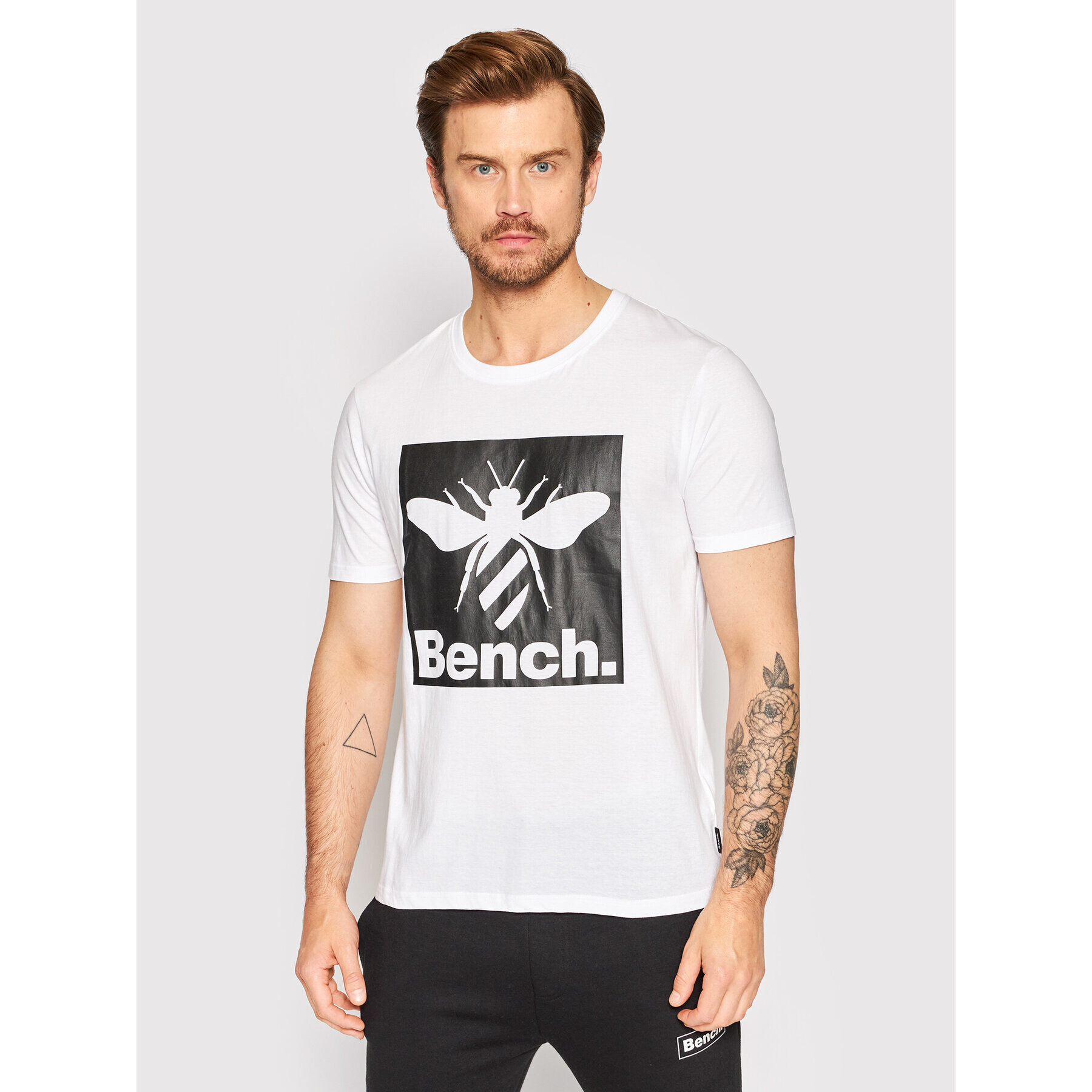 Bench Тишърт Hazen 120692 Бял Regular Fit - Pepit.bg