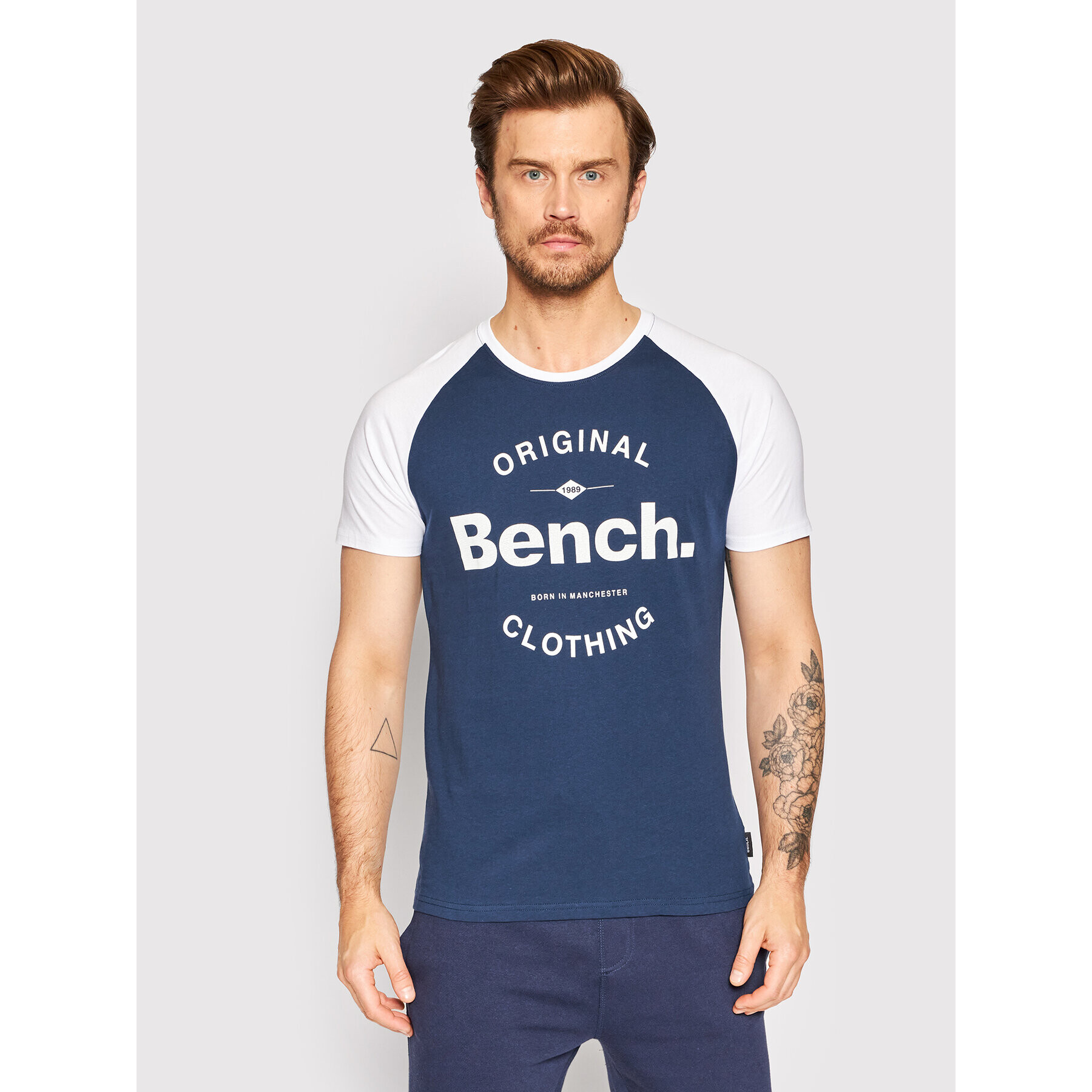 Bench Тишърт Hazza 120742 Син Regular Fit - Pepit.bg