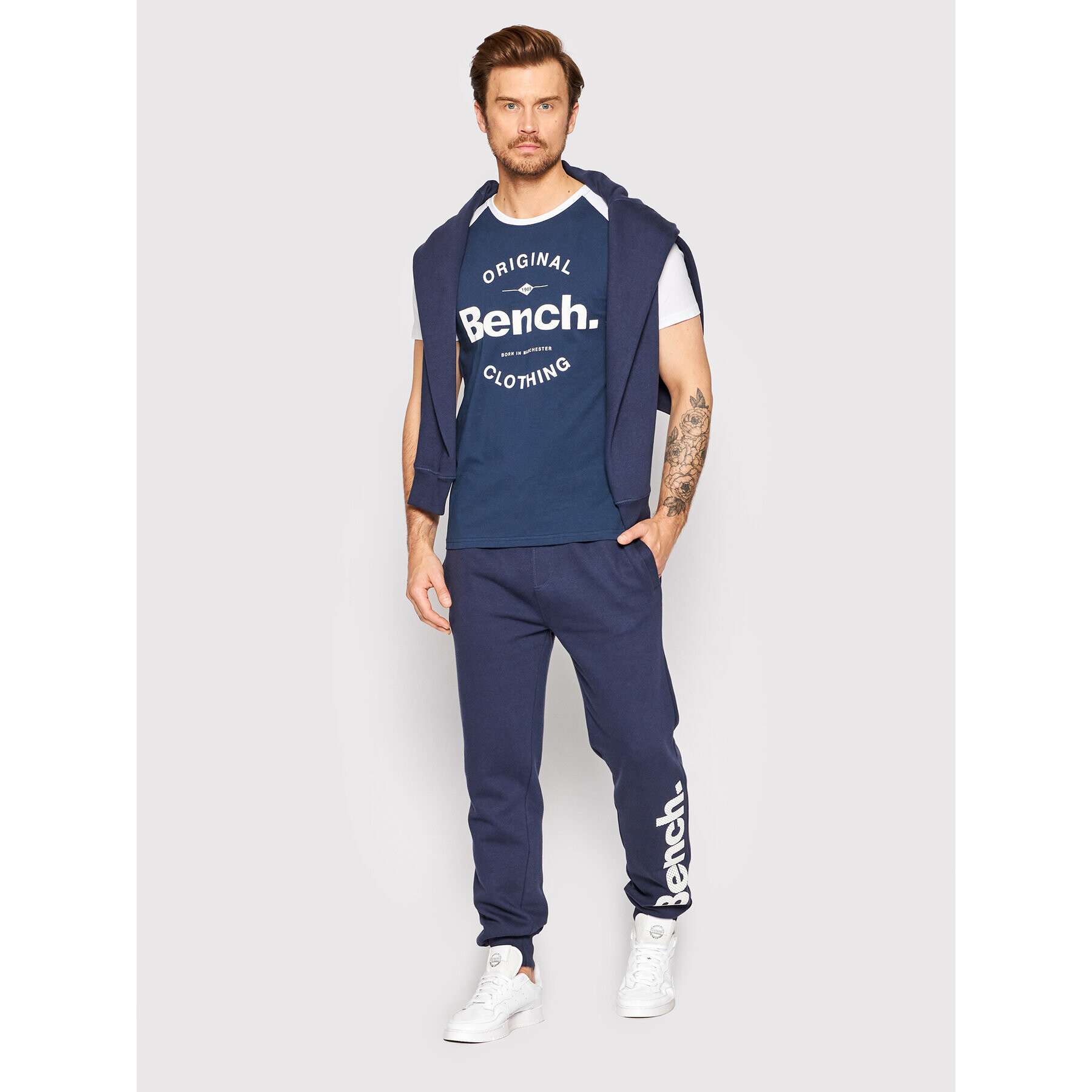 Bench Тишърт Hazza 120742 Син Regular Fit - Pepit.bg