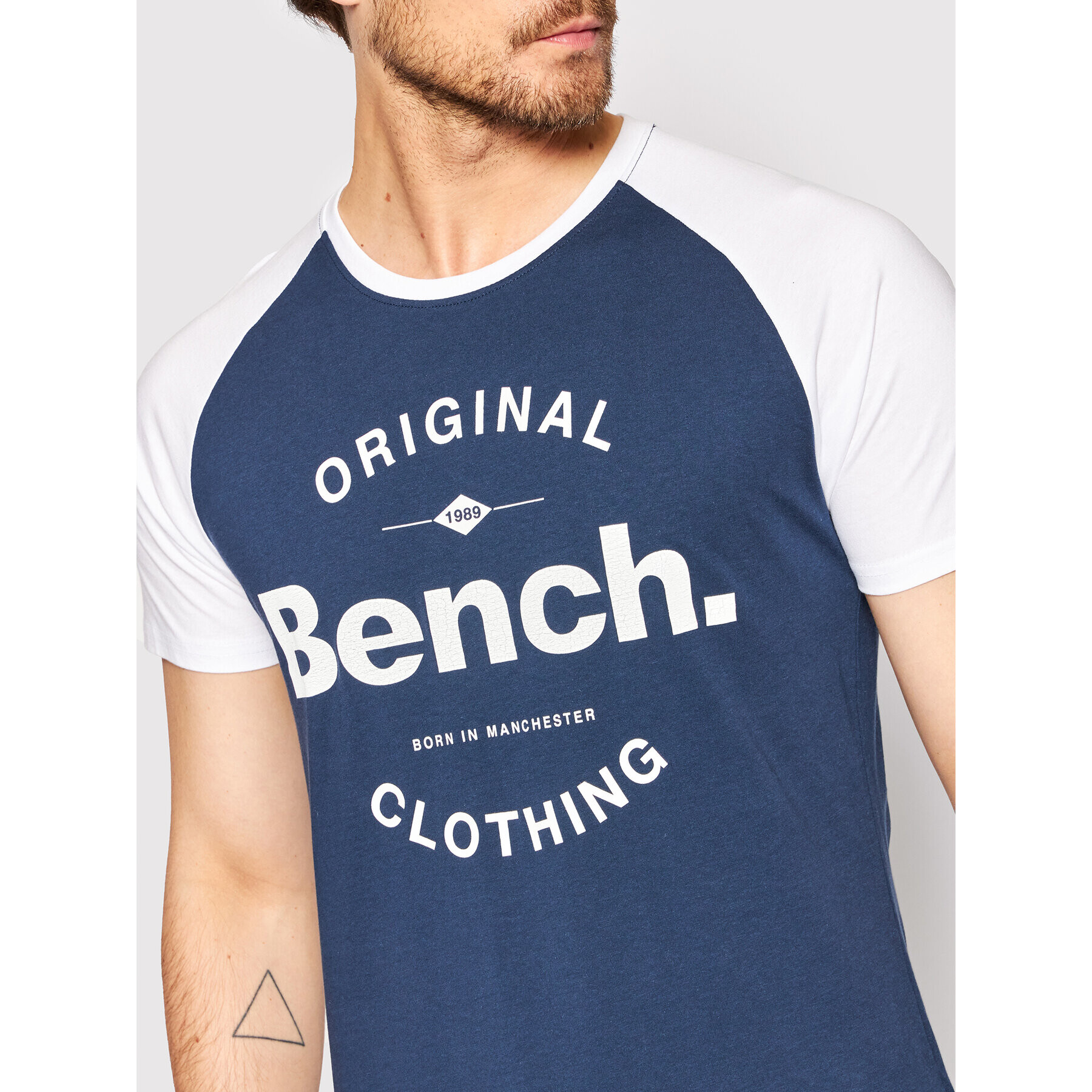 Bench Тишърт Hazza 120742 Син Regular Fit - Pepit.bg